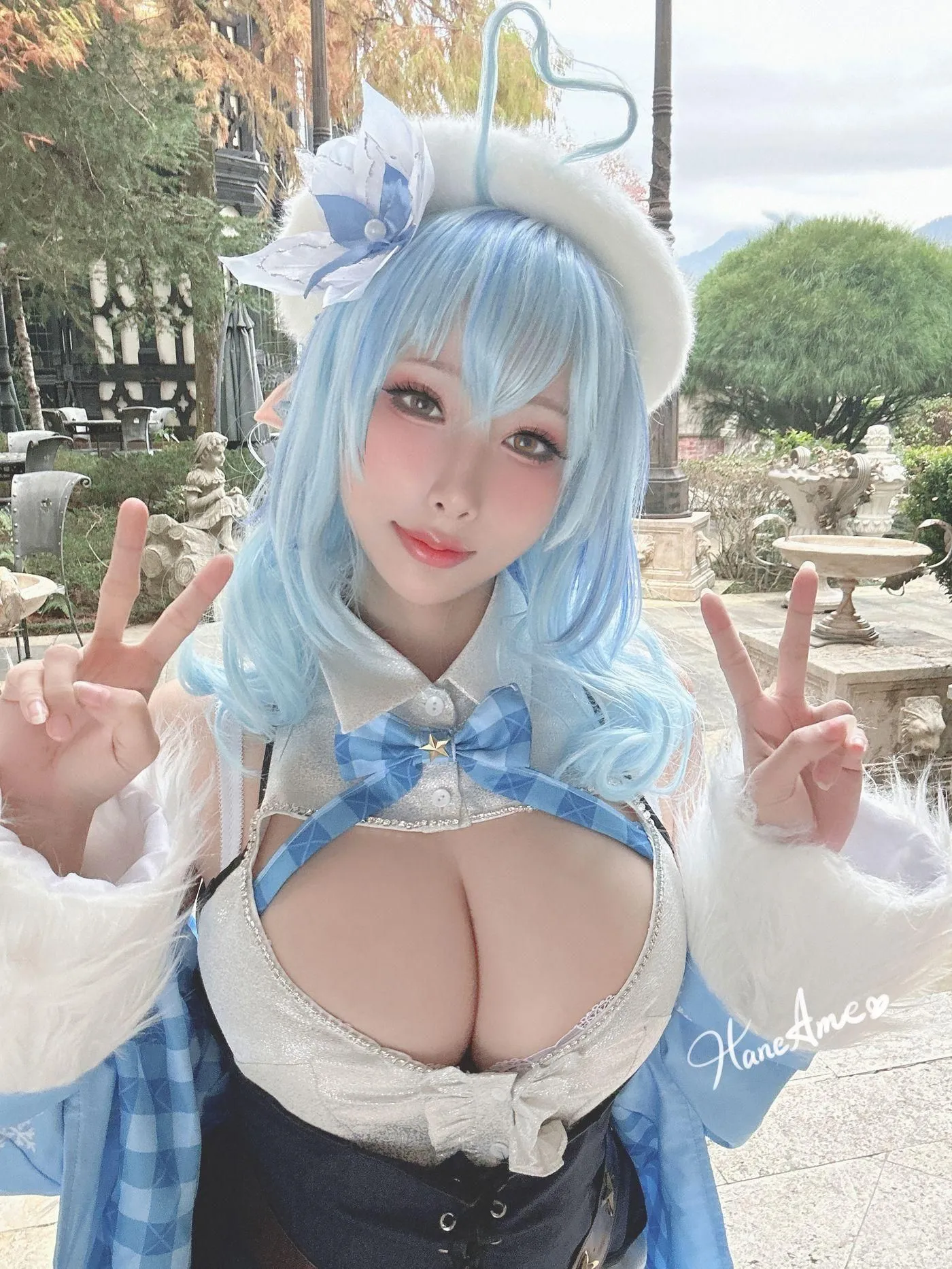 雨波_HaneAme – NO.188 2022年12月订阅(4套 视频)-Hololive Yukihana Lamy [47P]插图8