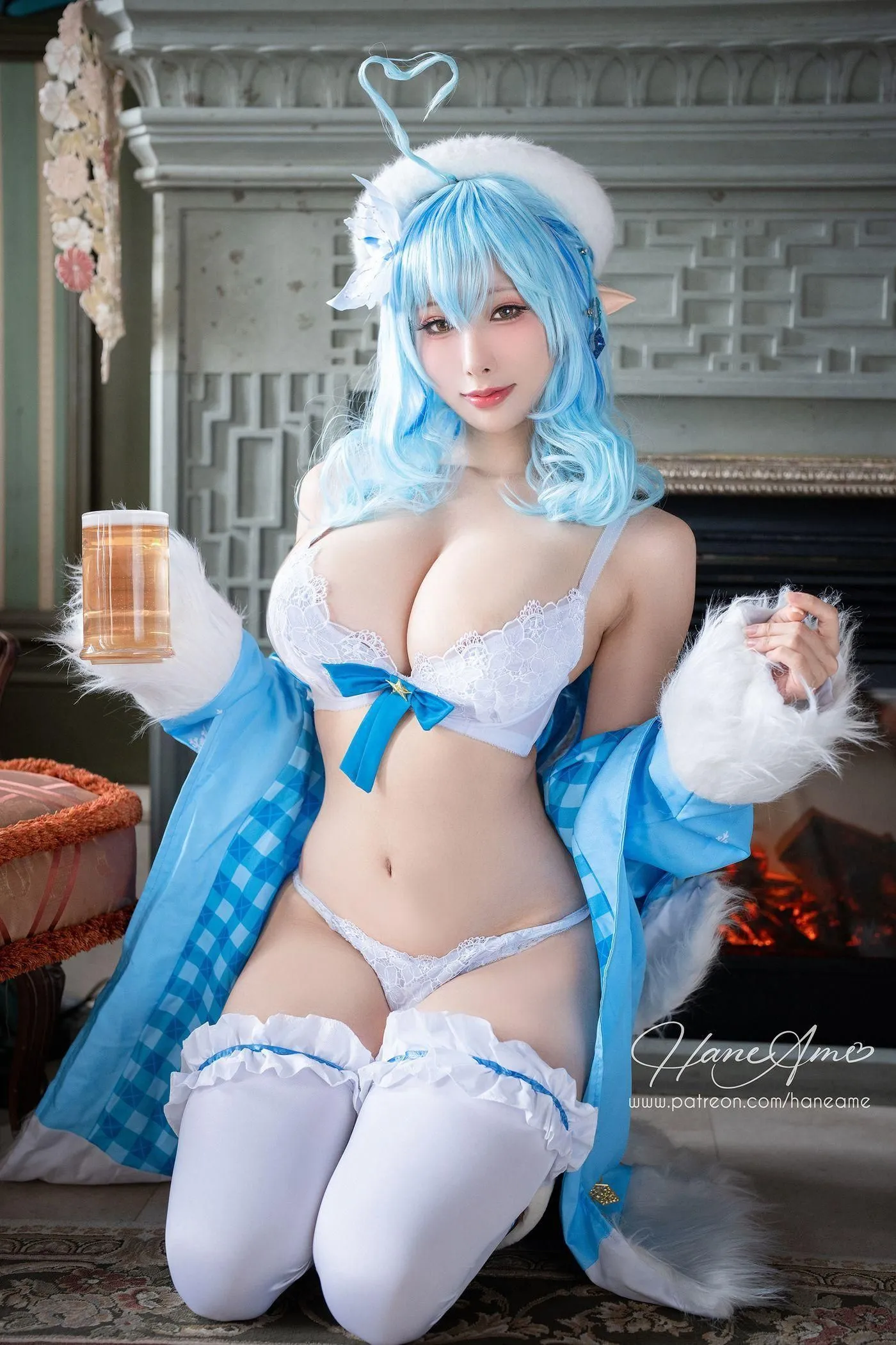 雨波_HaneAme – NO.188 2022年12月订阅(4套 视频)-Hololive Yukihana Lamy [47P]插图4