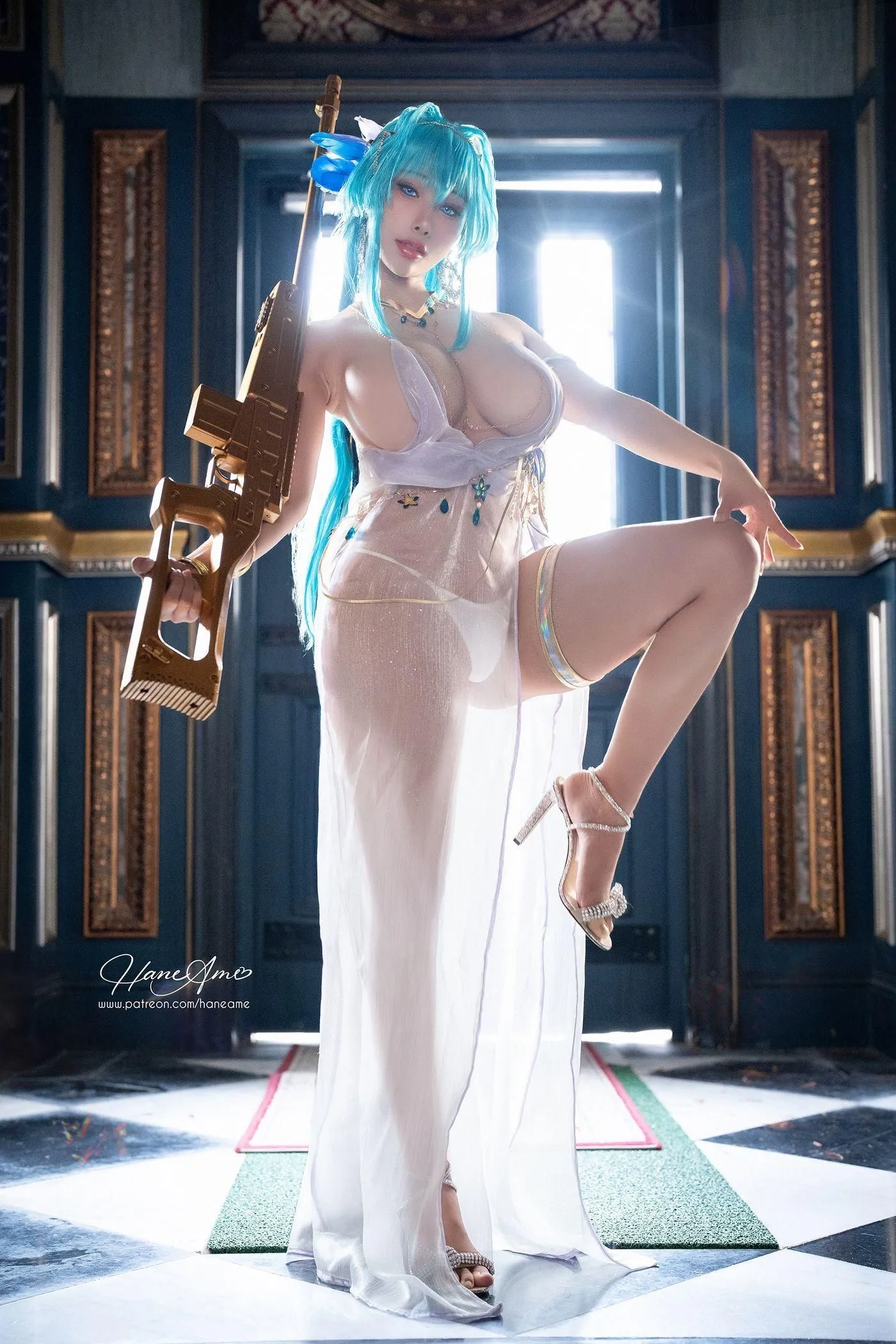 雨波_HaneAme – NO.188 2022年12月订阅(4套 视频)-Nikke Helm Gown [31P]插图4