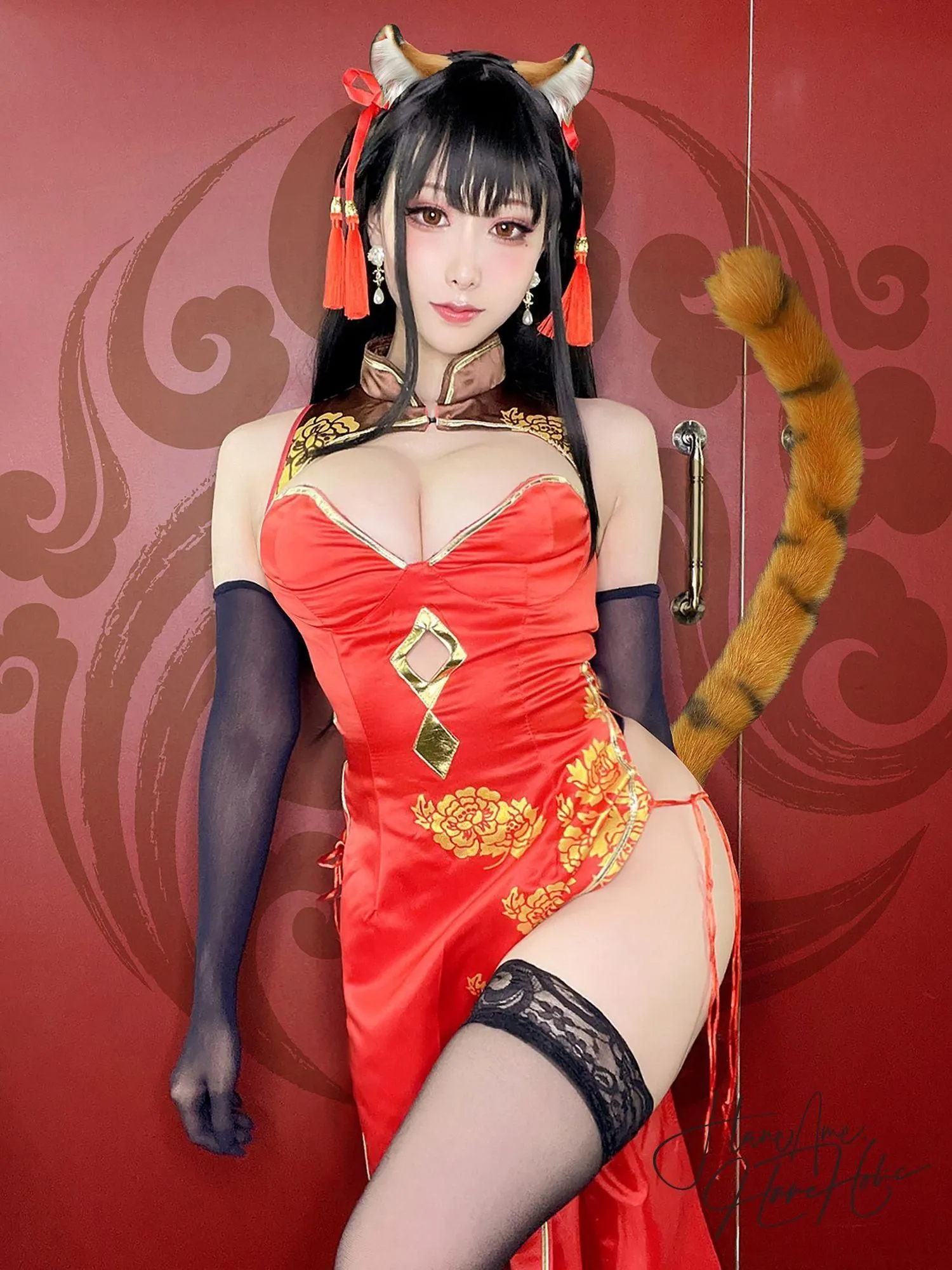 雨波_HaneAme 2月等級1_虎年旗袍 [27P]插图5