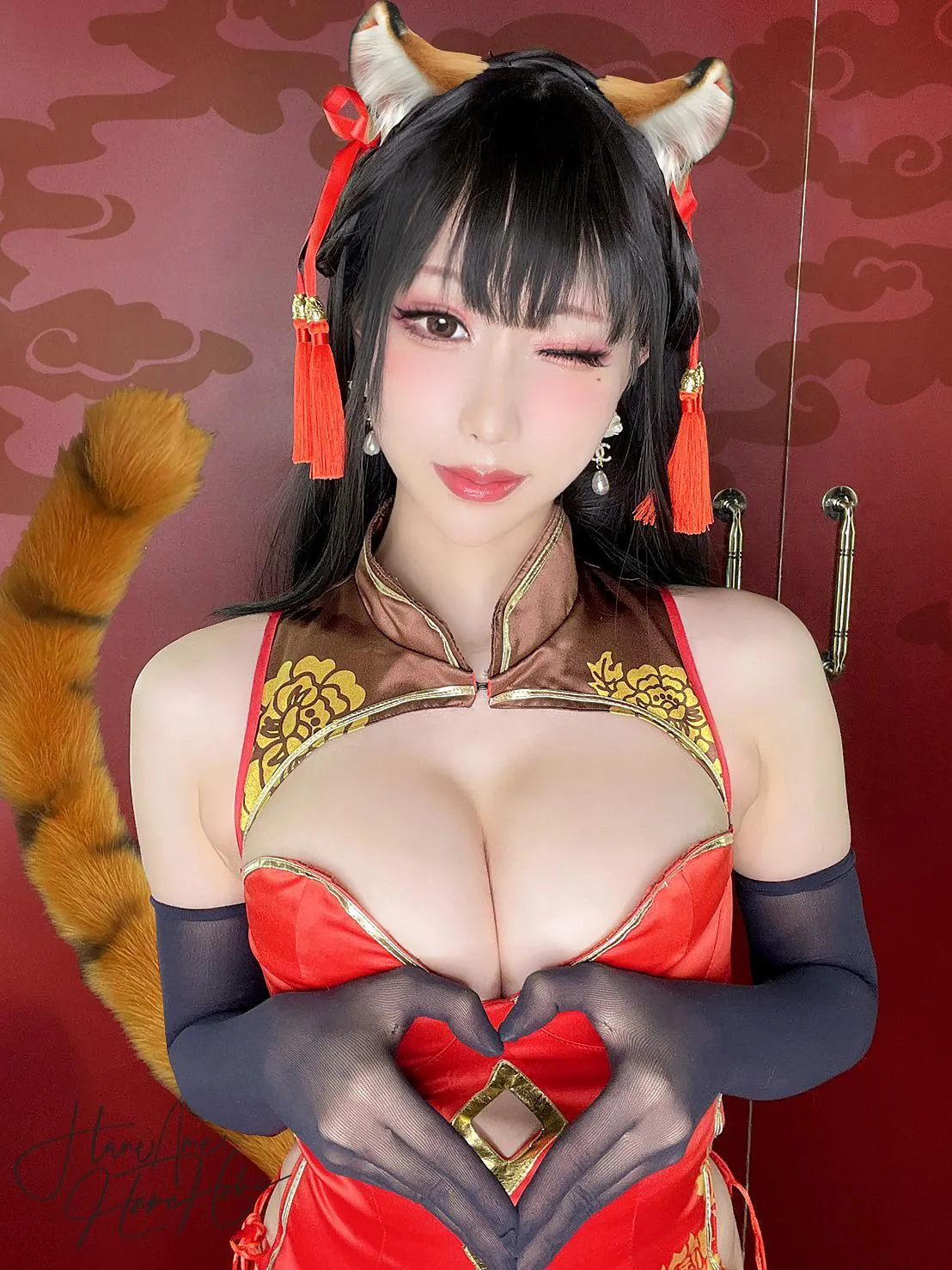 雨波_HaneAme 2月等級1_虎年旗袍 [27P]插图7