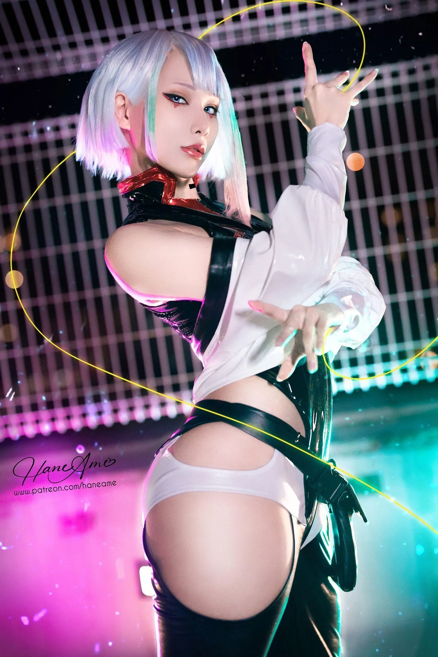 雨波_HaneAme 2022年10月新品订阅 (4套 视频) -Cyberpunk _ Lucy [28P]插图6