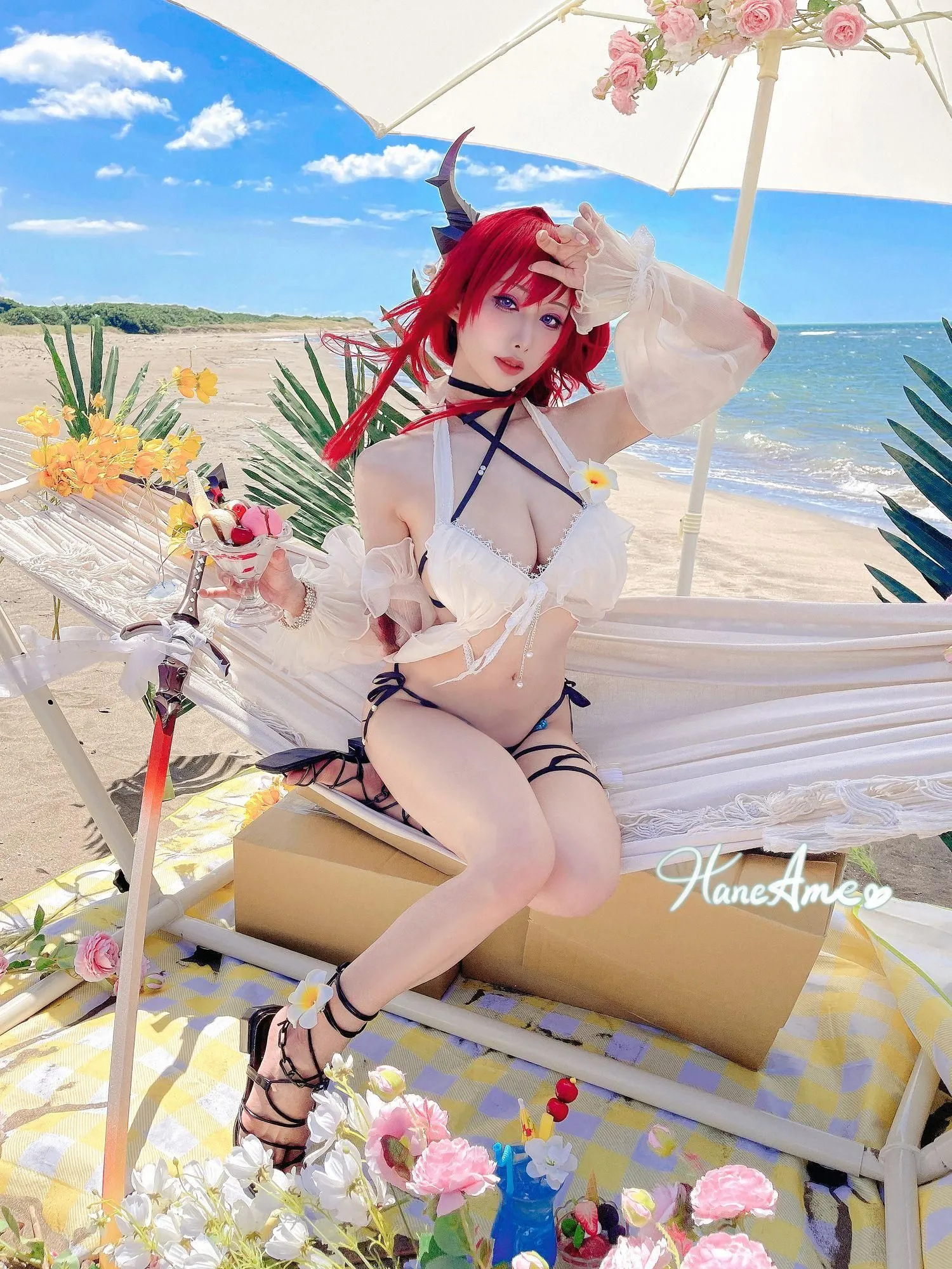 雨波_HaneAme Arknights_Surtr_官方泳裝 [38P]插图6