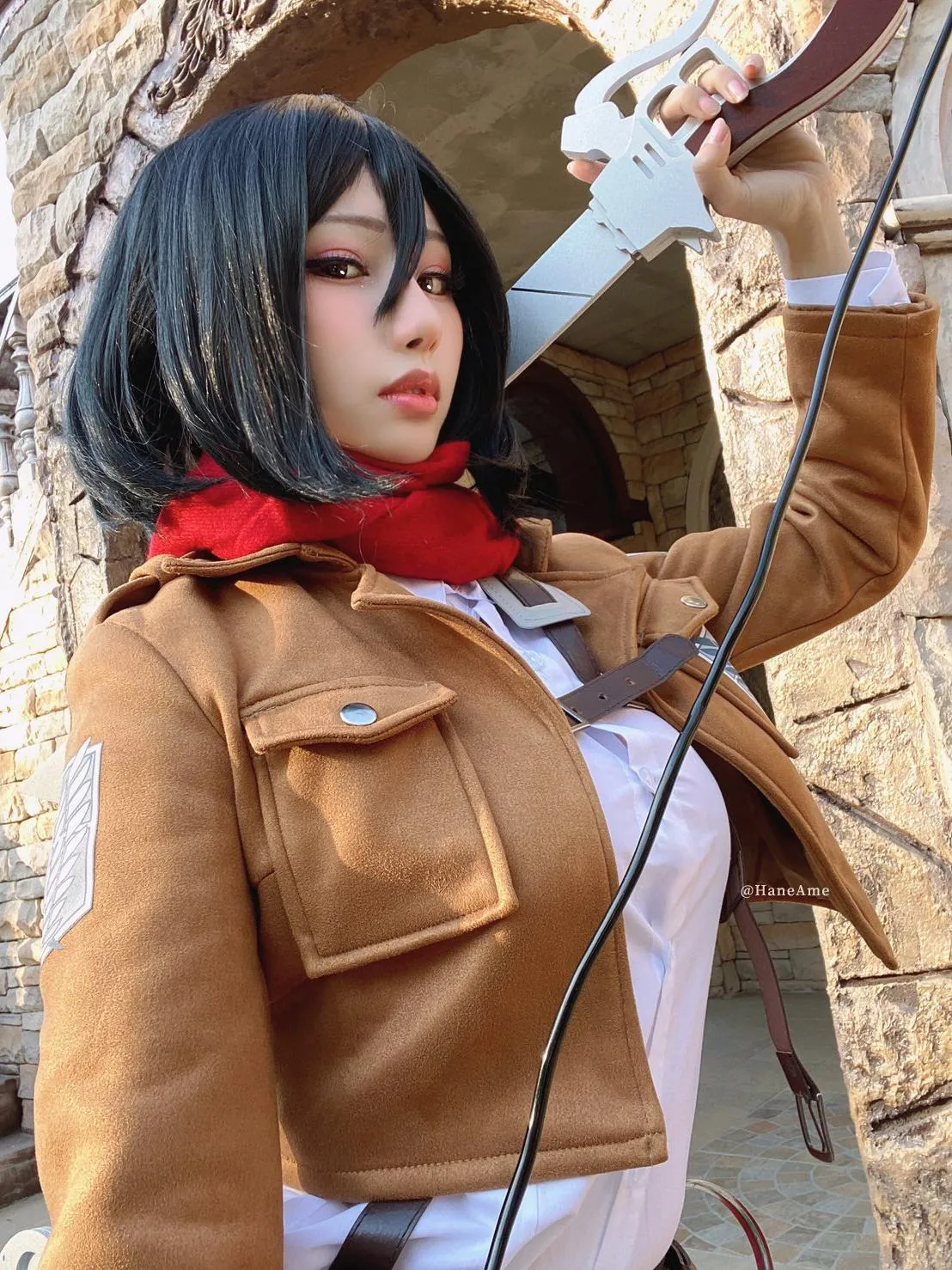 雨波_HaneAme Attack on _Mikasa_米卡沙 [49P]插图8