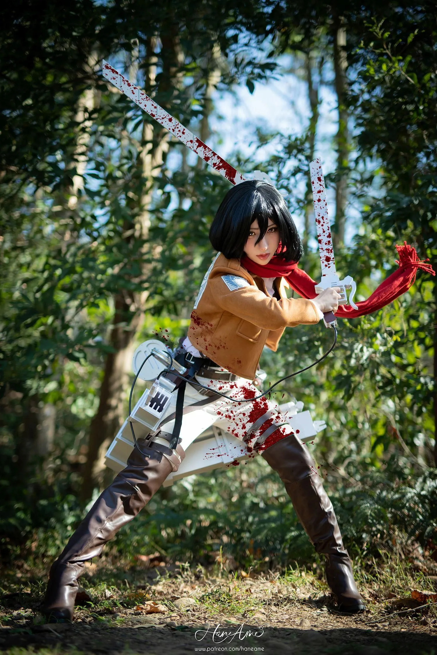 雨波_HaneAme Attack on _Mikasa_米卡沙 [49P]插图1