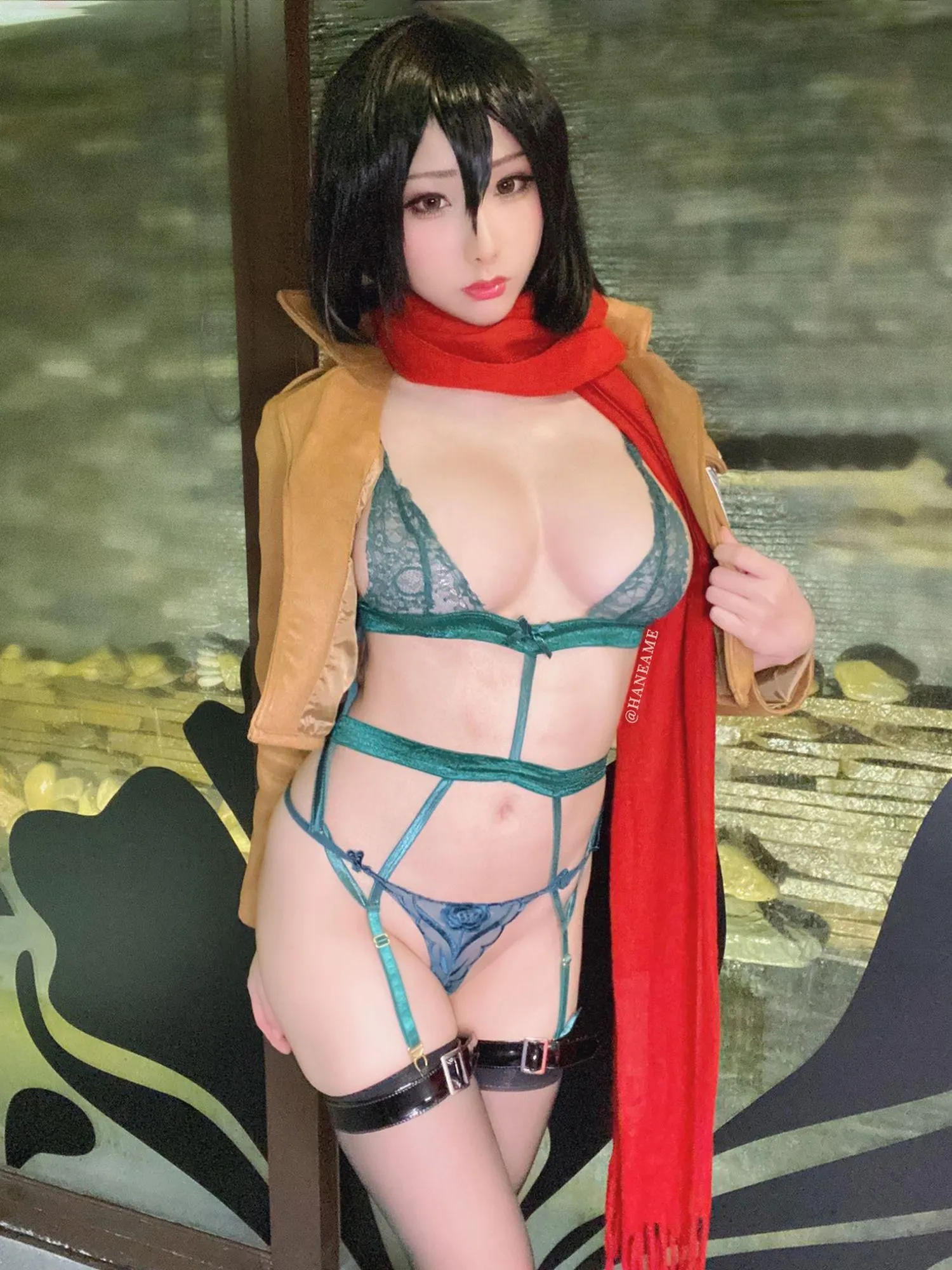 雨波_HaneAme Attack on _Mikasa_米卡沙 [49P]插图5
