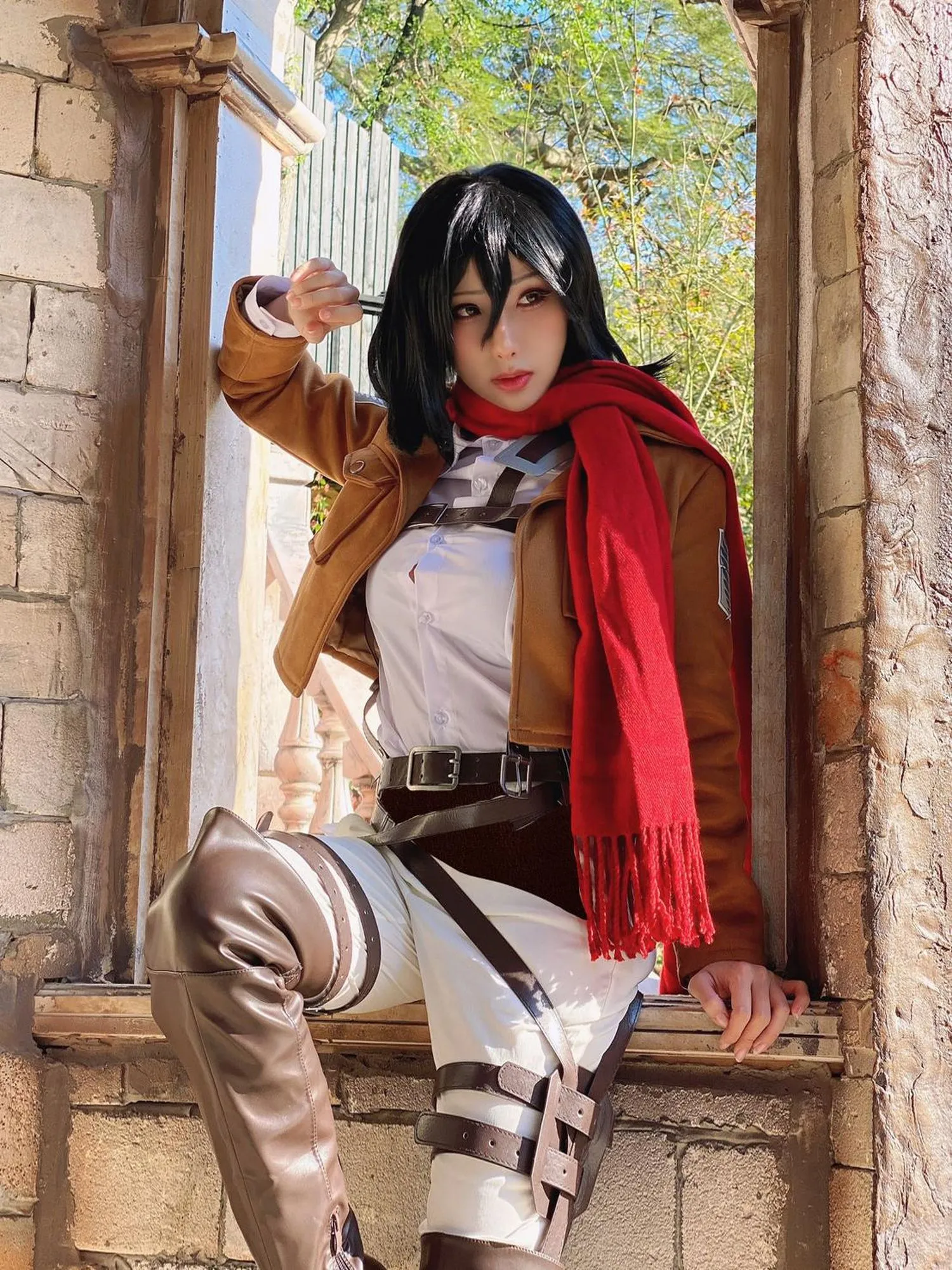 雨波_HaneAme Attack on _Mikasa_米卡沙 [49P]插图4