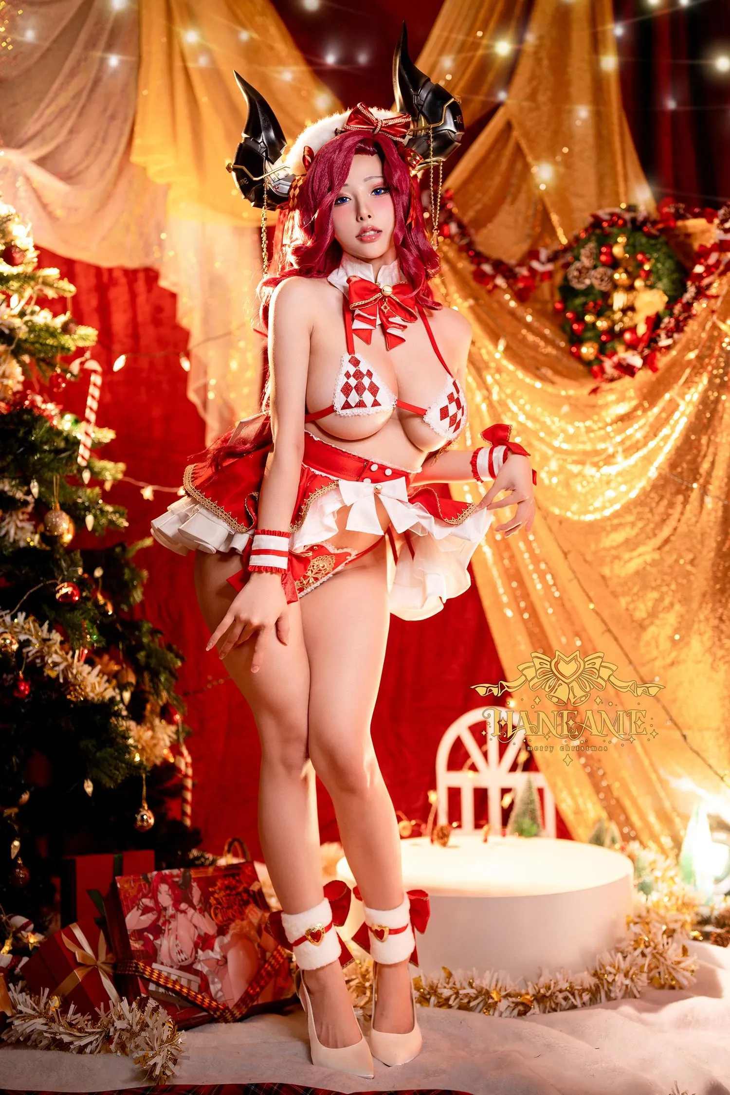 雨波_HaneAme Xmas Dragon 2022年12月 聖誕節龍女 [35P]插图2