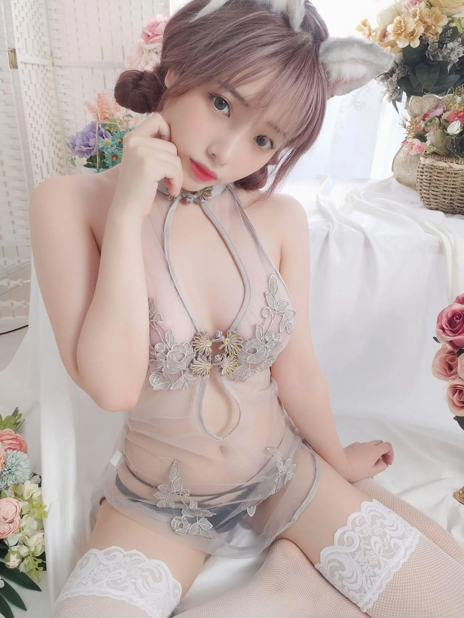 雯妹不讲道理 – NO.40 八月套餐-旗袍 [35P]插图9