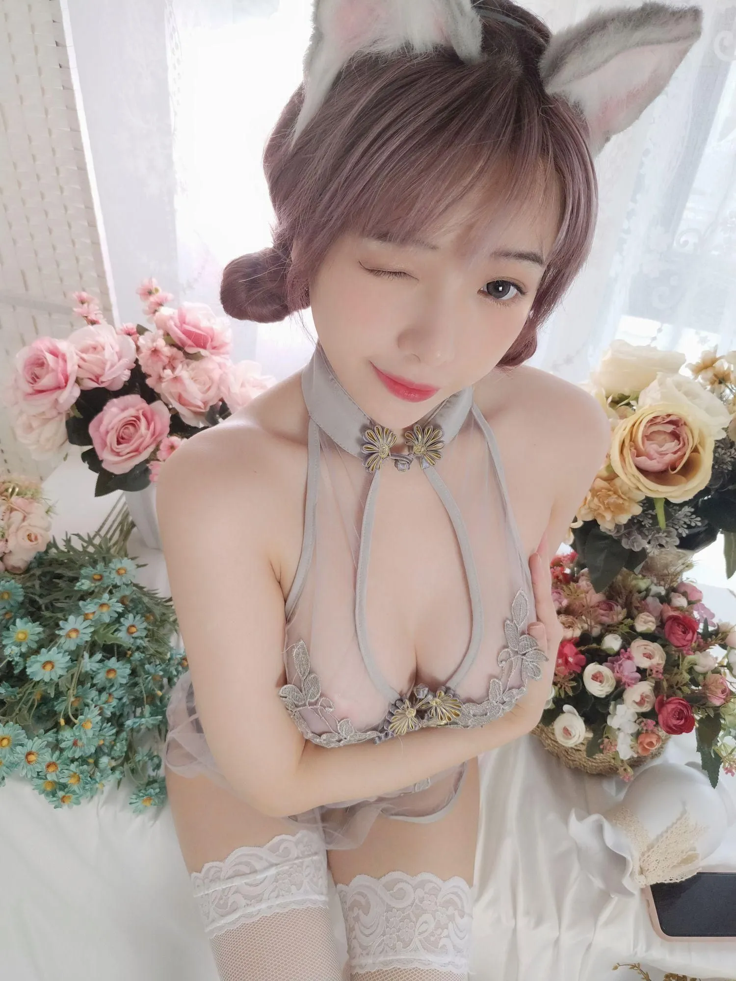 雯妹不讲道理 – NO.40 八月套餐-旗袍 [35P]插图4