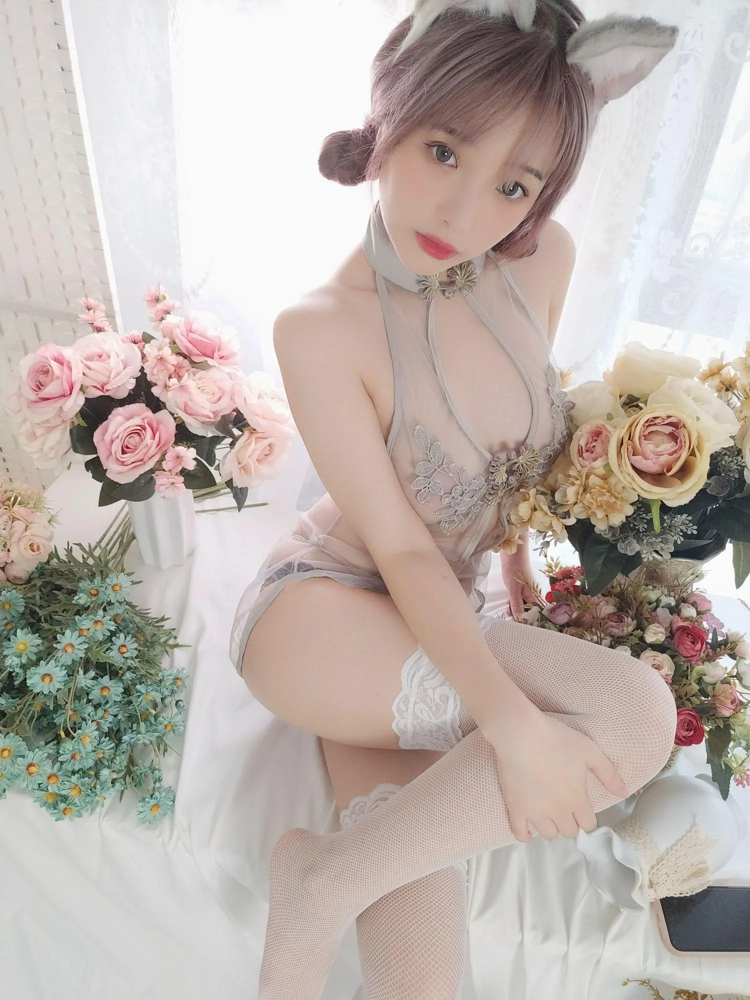 雯妹不讲道理 – NO.40 八月套餐-旗袍 [35P]插图6