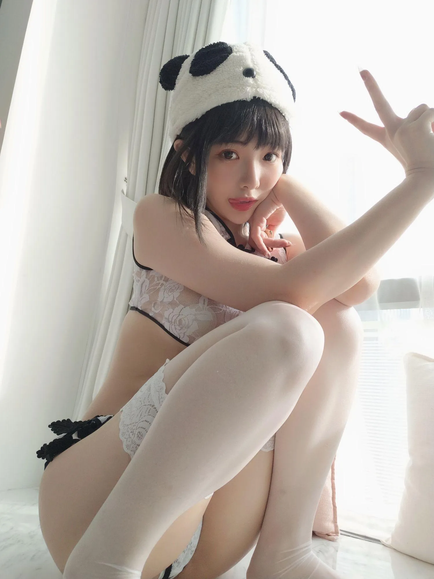 雯妹不讲道理 – NO.50 2021年1月图包套餐(9套)-可爱Panda [27P]插图7