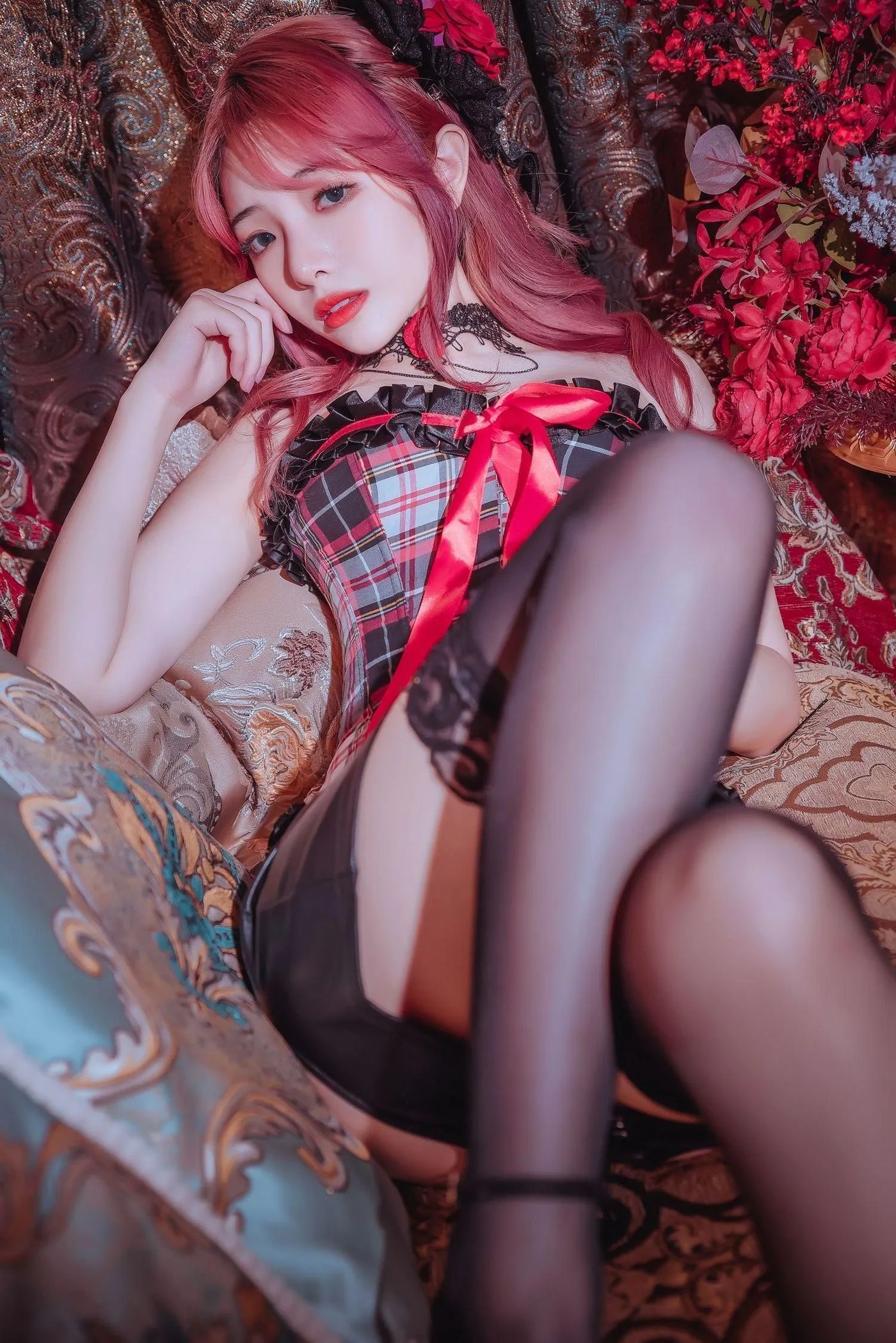 NO.29 雯妹不讲道理-红黑格子 [9P]插图8