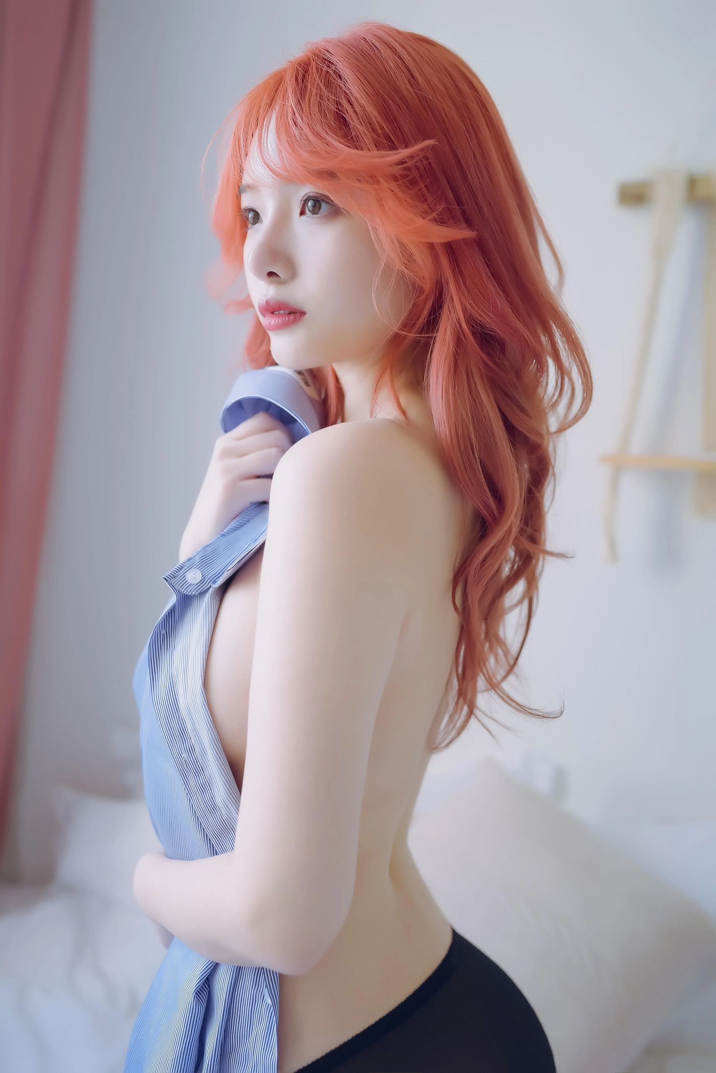 NO.31 雯妹不讲道理-蓝色衬衫 [26P]插图5