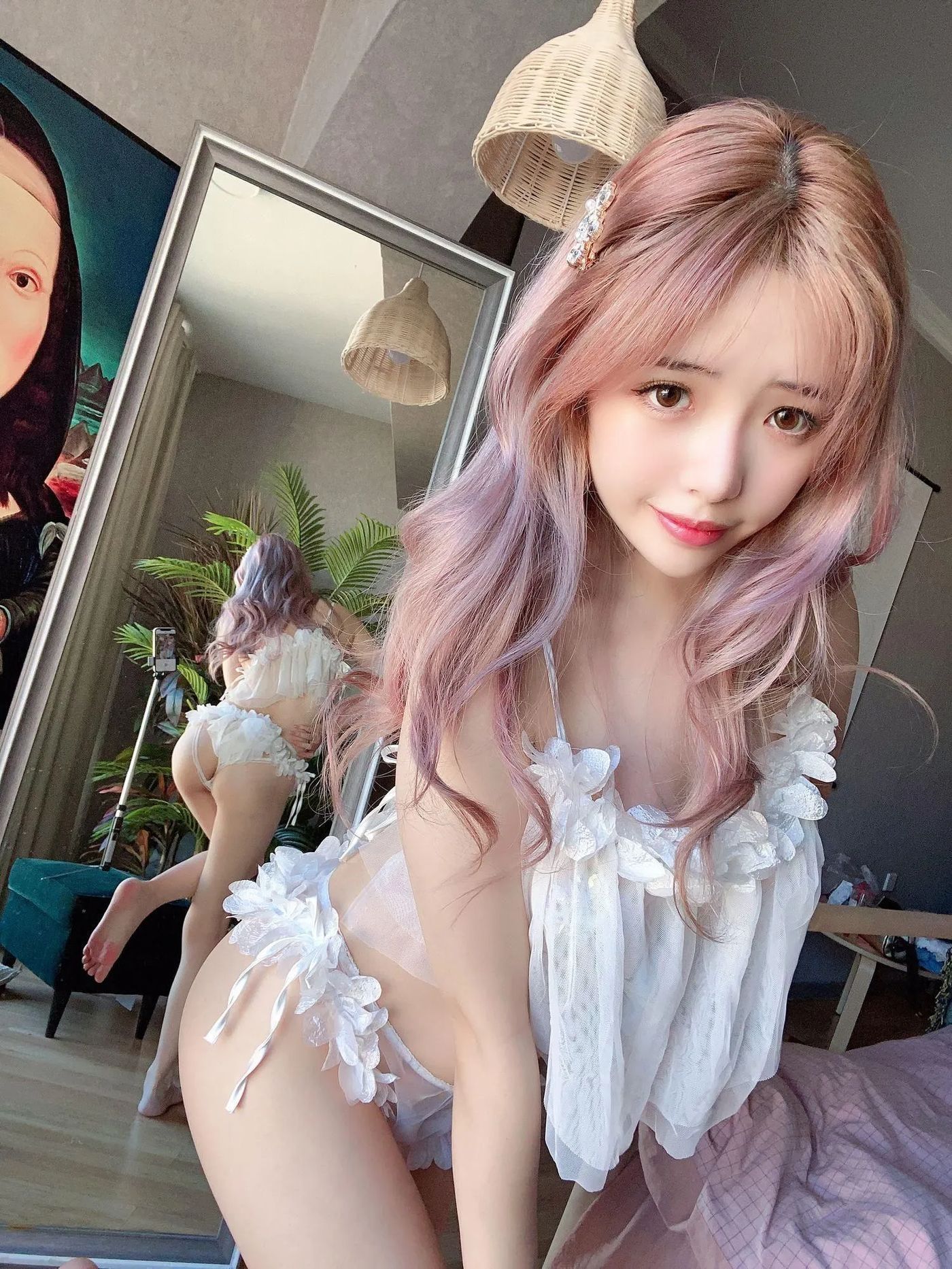NO.35 雯妹不讲道理-6月自拍礼包-纯白花朵 [29P]插图5