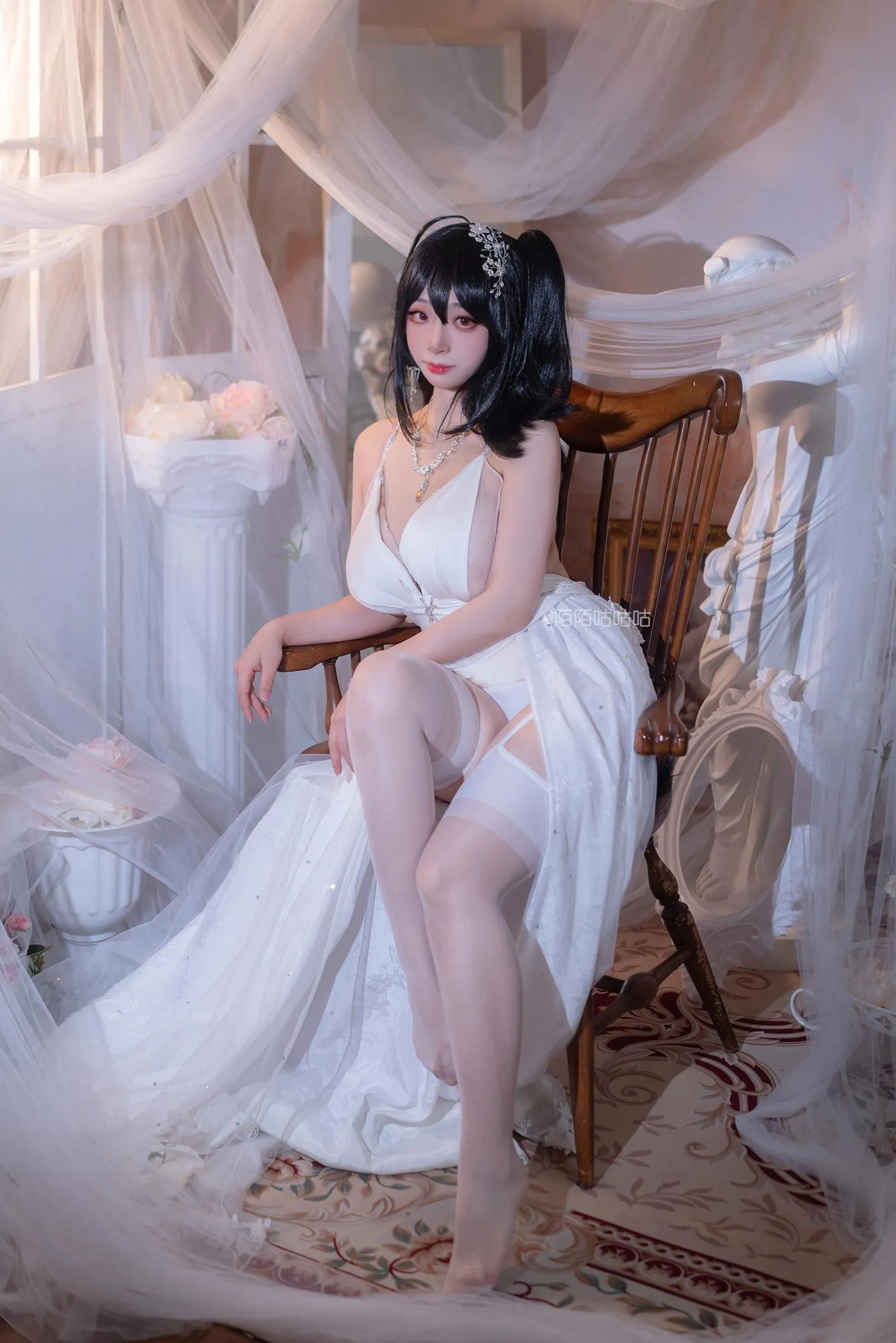 韶陌陌 – NO.20 大凤 婚纱 [18P]插图8