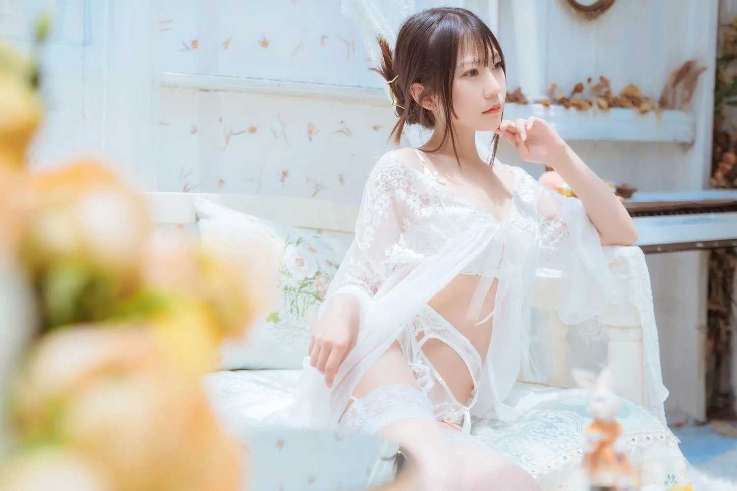 香草喵露露 – NO.03 玻璃房少女 [76P]插图3