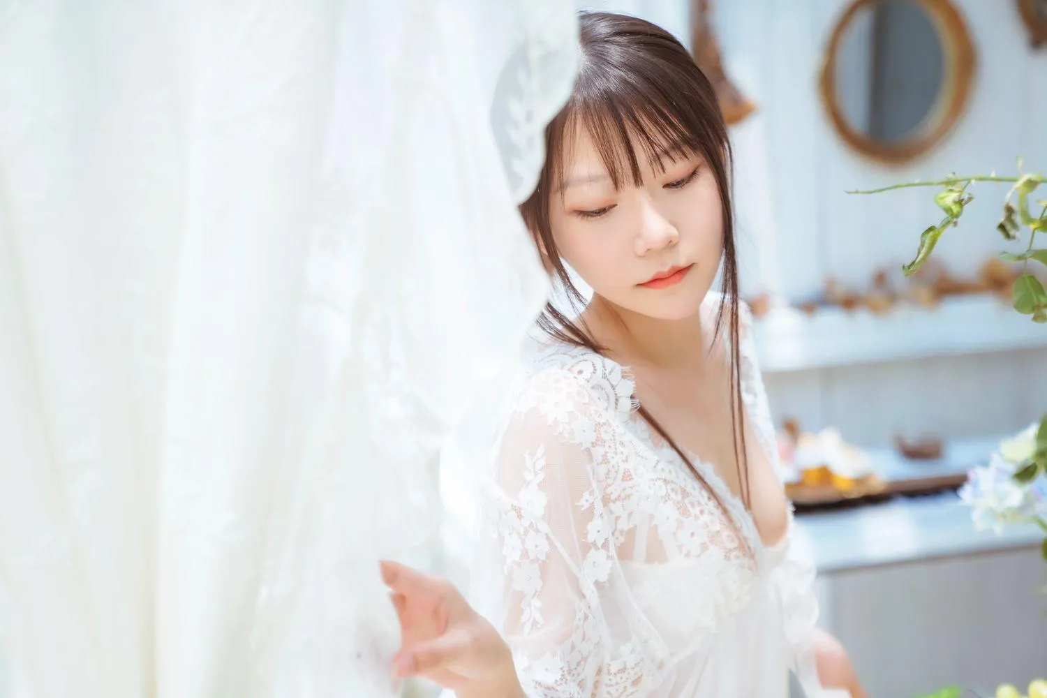 香草喵露露 – NO.03 玻璃房少女 [76P]插图4