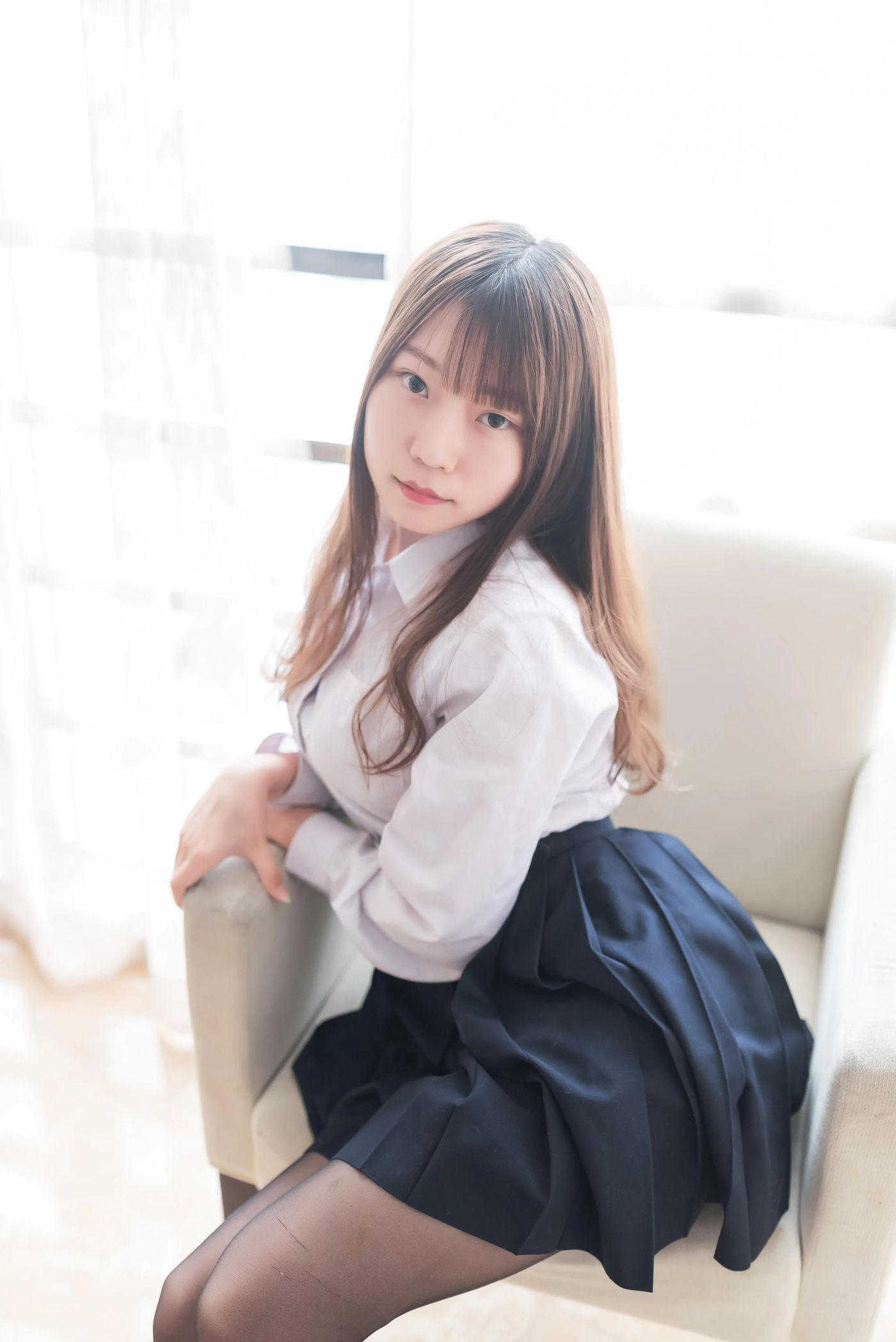 香草喵露露 – NO.07 黑丝萌妹 [45P]插图1