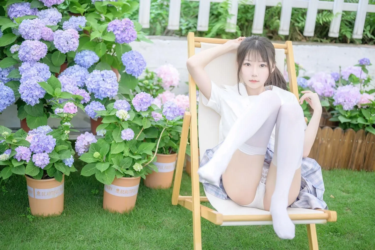 香草喵露露 – NO.12 阳光庭院制服 [50P]插图7