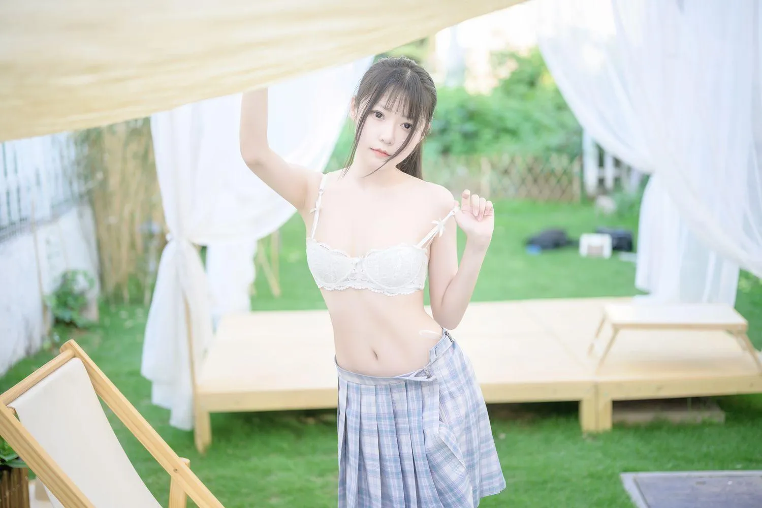 香草喵露露 – NO.12 阳光庭院制服 [50P]插图9