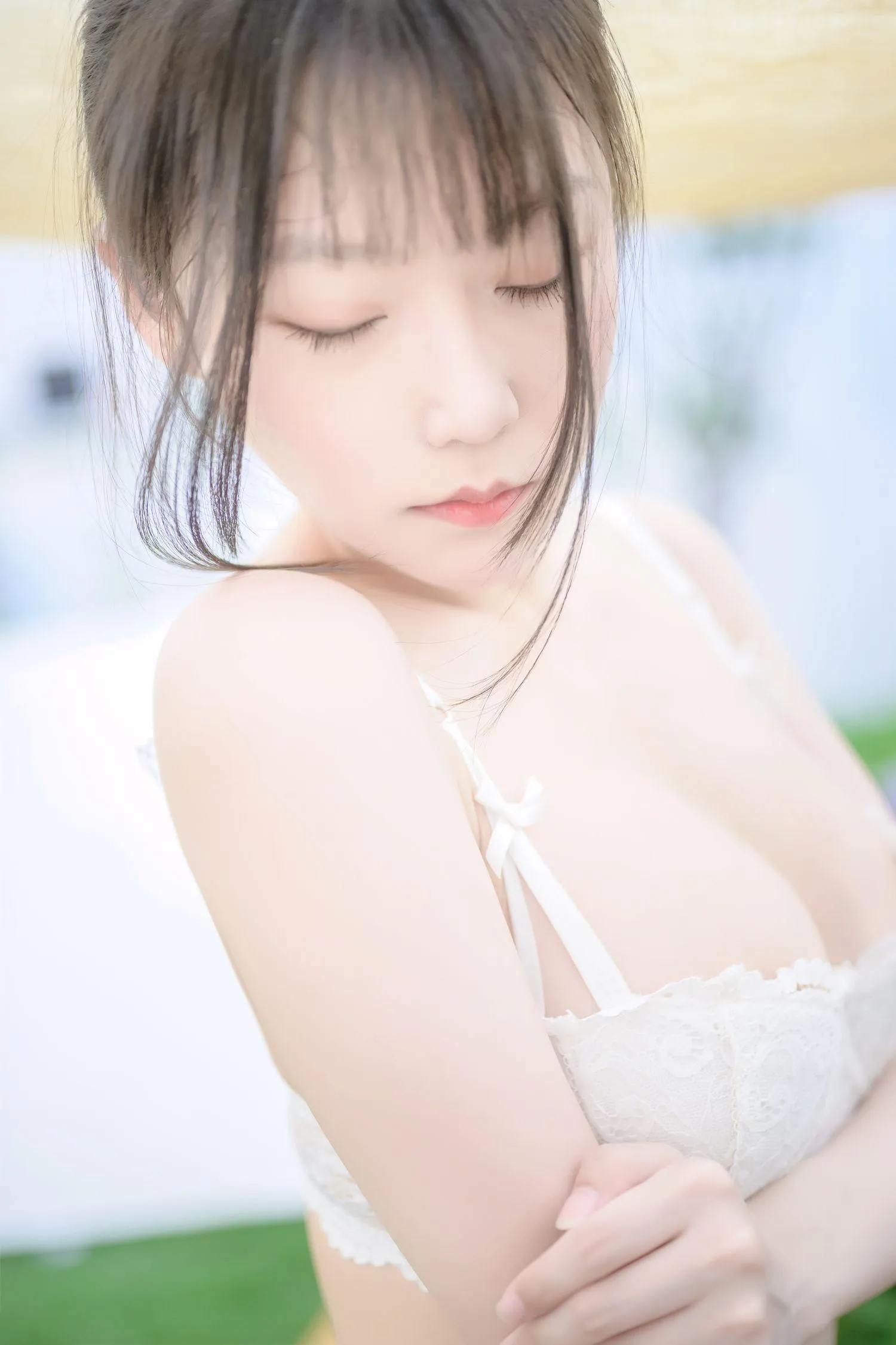 香草喵露露 – NO.12 阳光庭院制服 [50P]插图5