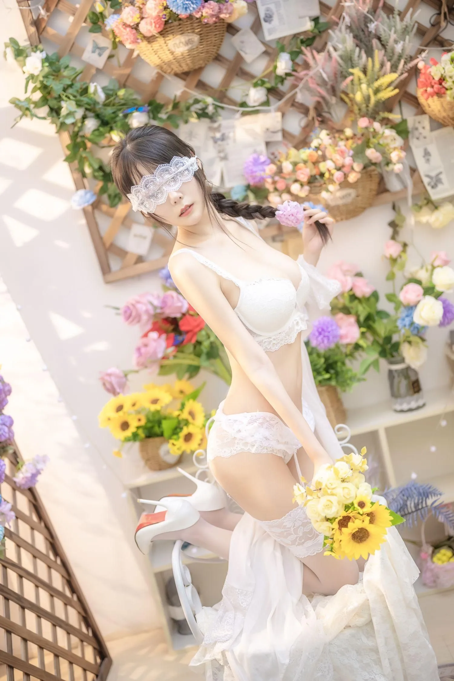 香草喵露露 – NO.22 白色花房 [49P]插图7