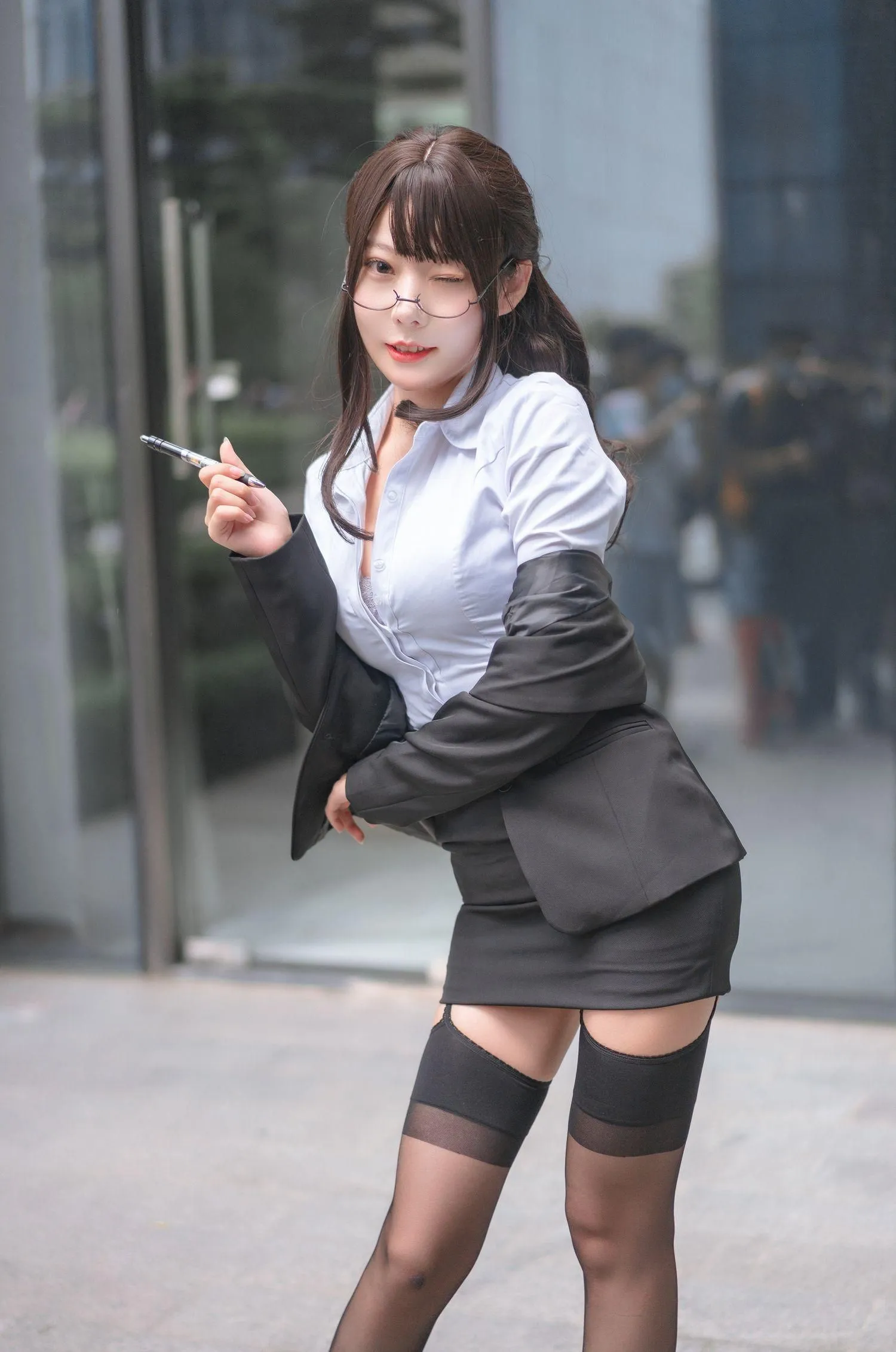 香草喵露露 – NO.37 丝袜西装诱惑 [24P]插图7