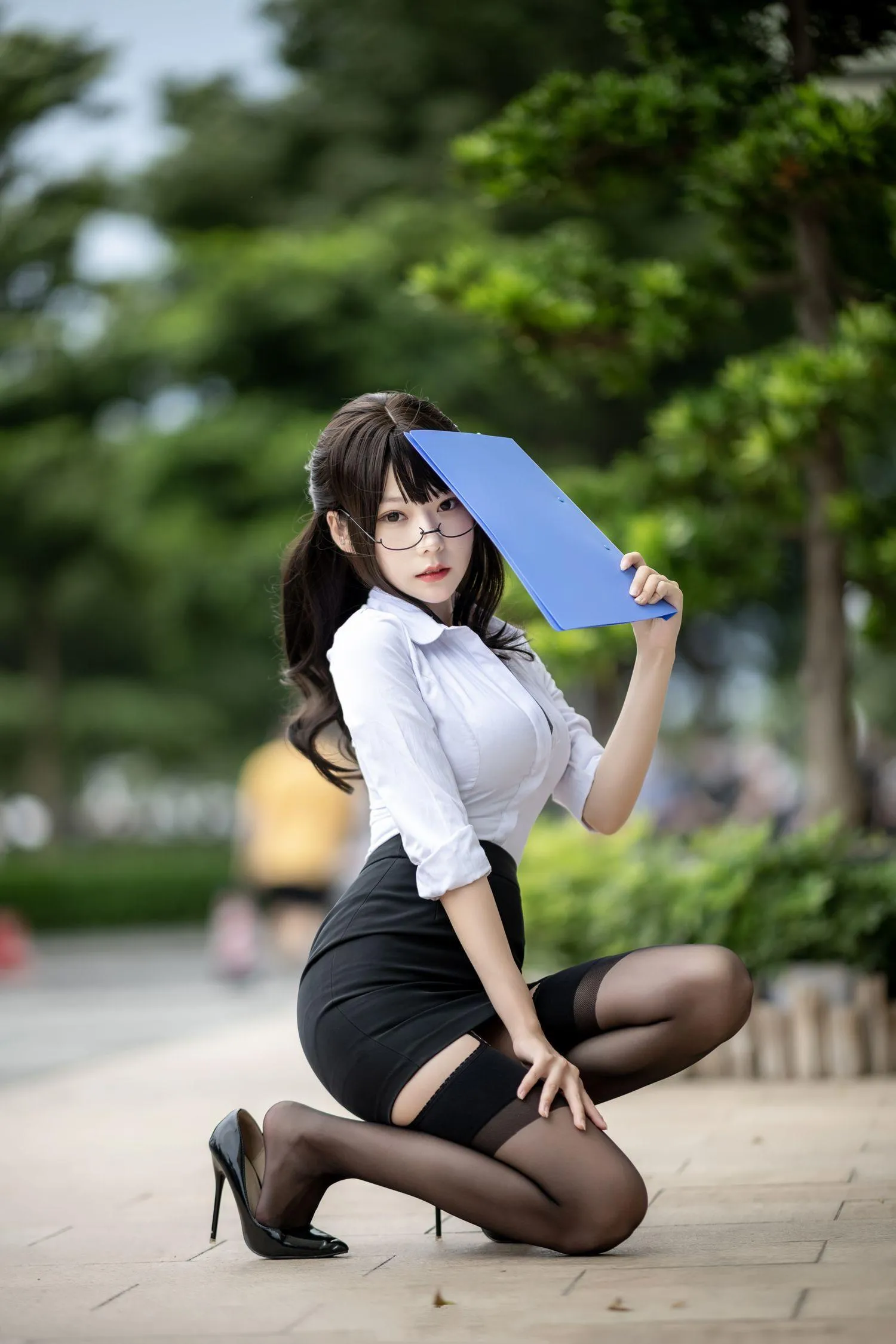 香草喵露露 – NO.37 丝袜西装诱惑 [24P]插图7
