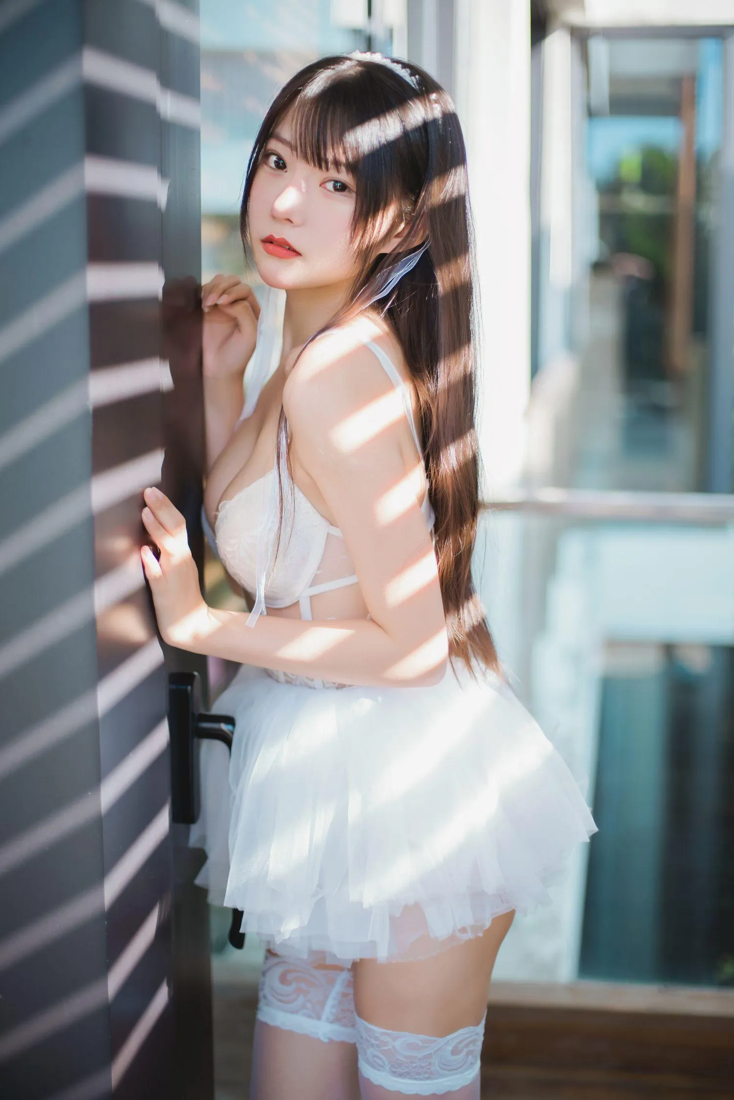 香草喵露露 – NO.39 杨枝甘露 白色纱裙 [48P]插图1