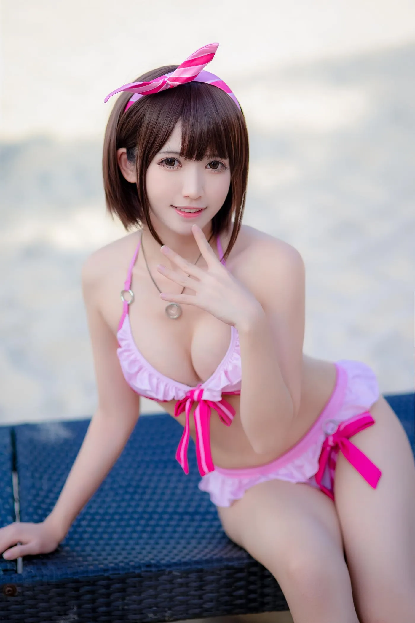 鳗鱼霏儿 – NO.11 加藤惠 粉色泳装 [20P]插图2