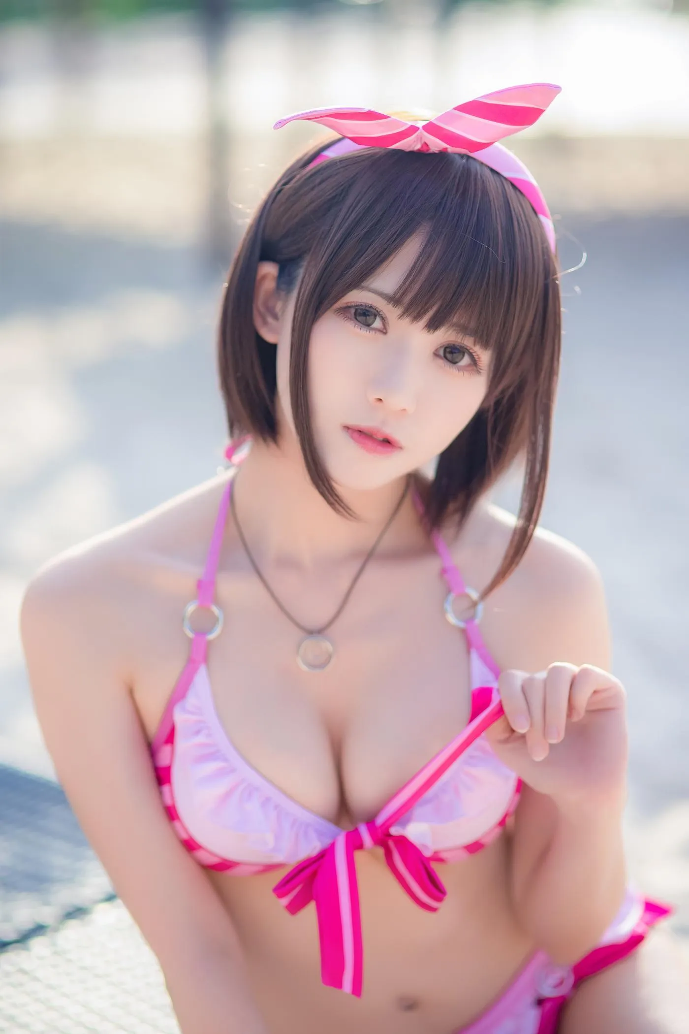 鳗鱼霏儿 – NO.11 加藤惠 粉色泳装 [20P]插图6
