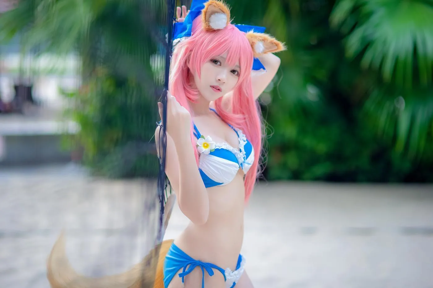 鳗鱼霏儿 – NO.34 玉藻前 泳装 [17P]插图4