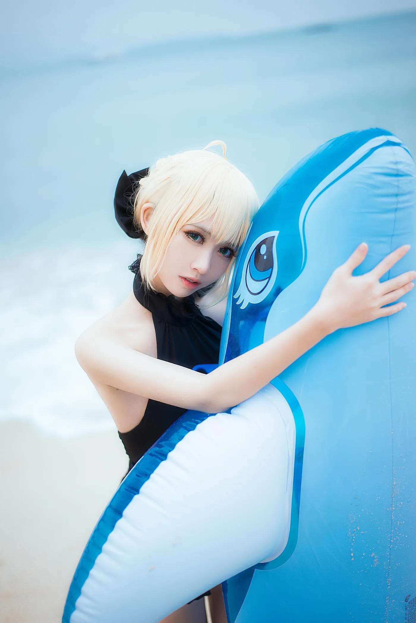鳗鱼霏儿 – NO.55 King of Knight 海边 [11P]插图