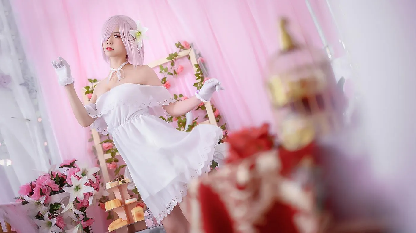 鳗鱼霏儿 – NO.62 玛修 白裙 [12P]插图5