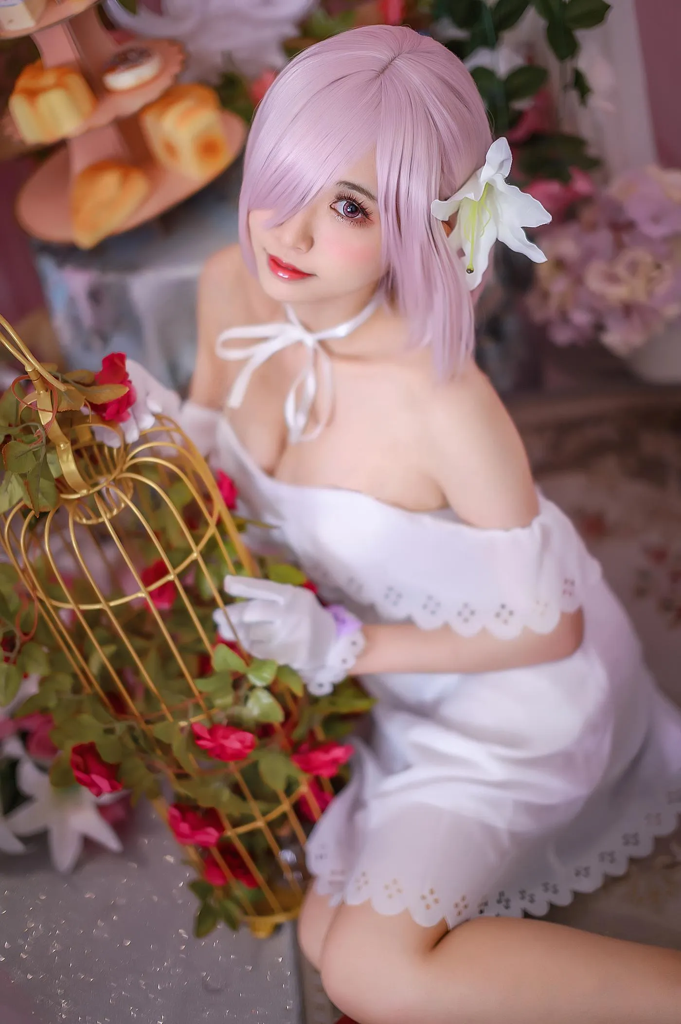 鳗鱼霏儿 – NO.62 玛修 白裙 [12P]插图6