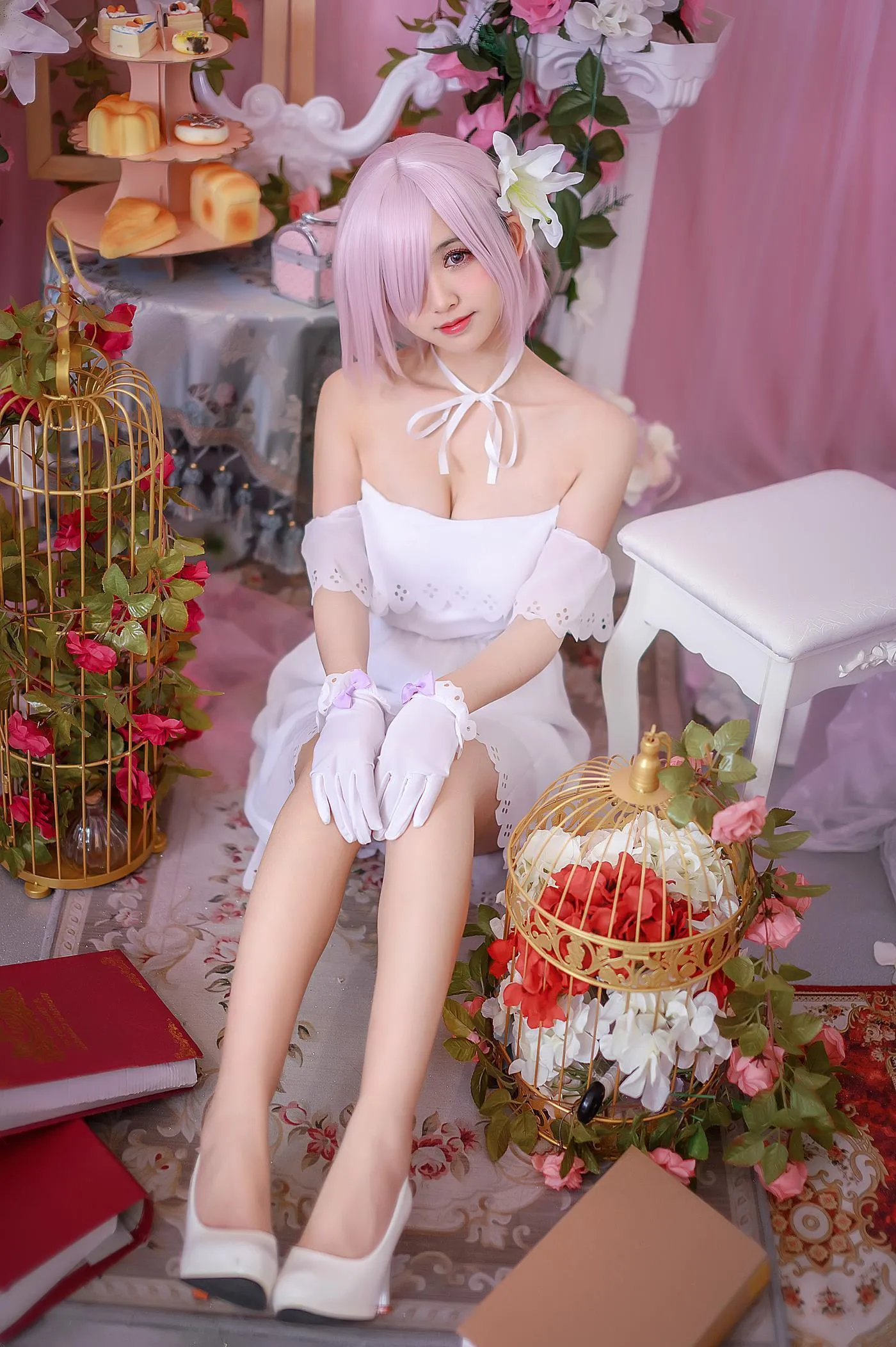 鳗鱼霏儿 – NO.62 玛修 白裙 [12P]插图8