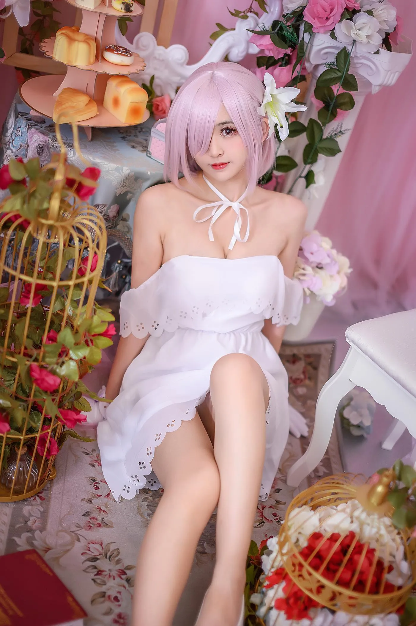 鳗鱼霏儿 – NO.62 玛修 白裙 [12P]插图9
