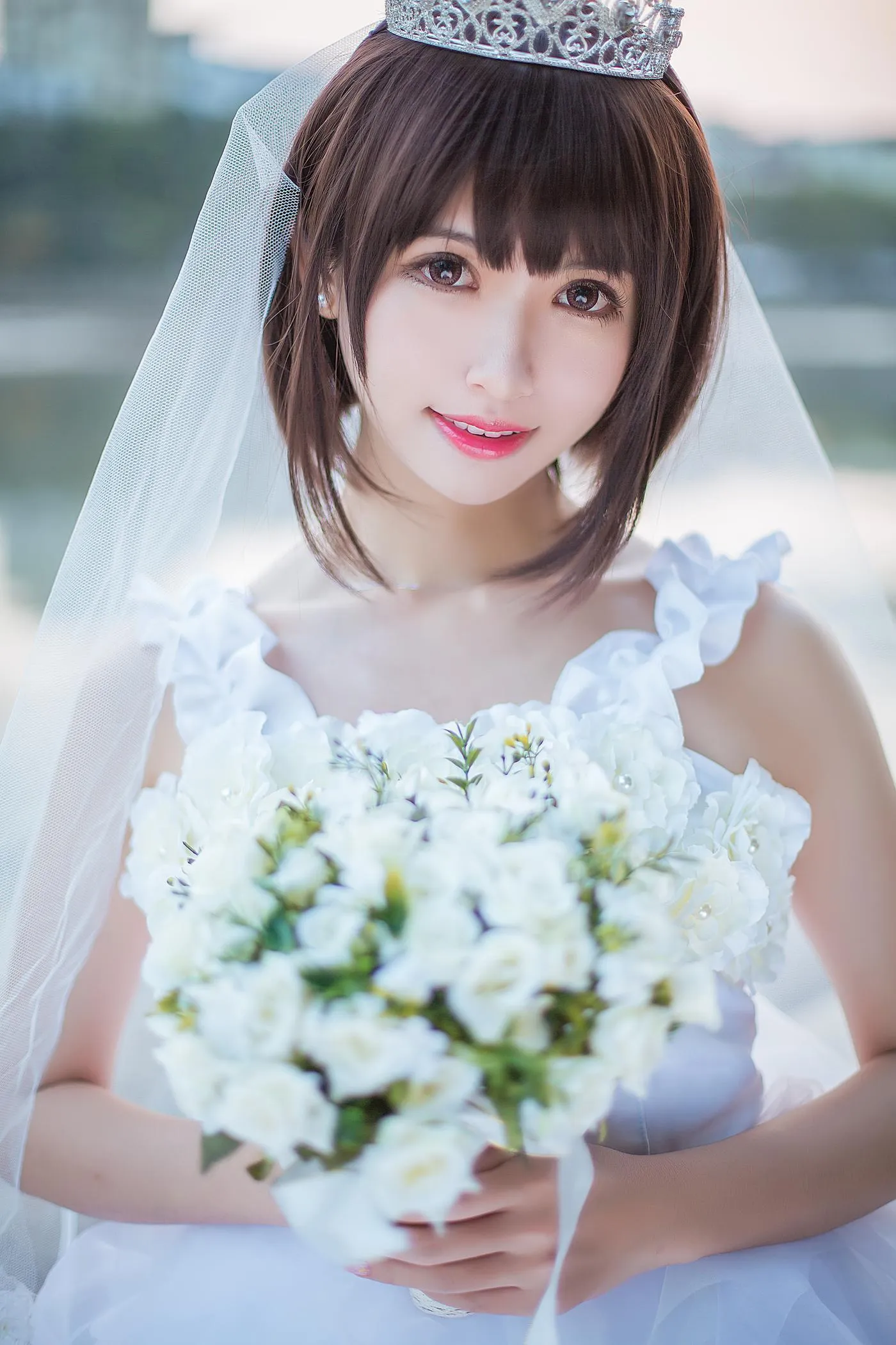 鳗鱼霏儿 – NO.71 圣人惠 婚纱 [10P]插图5
