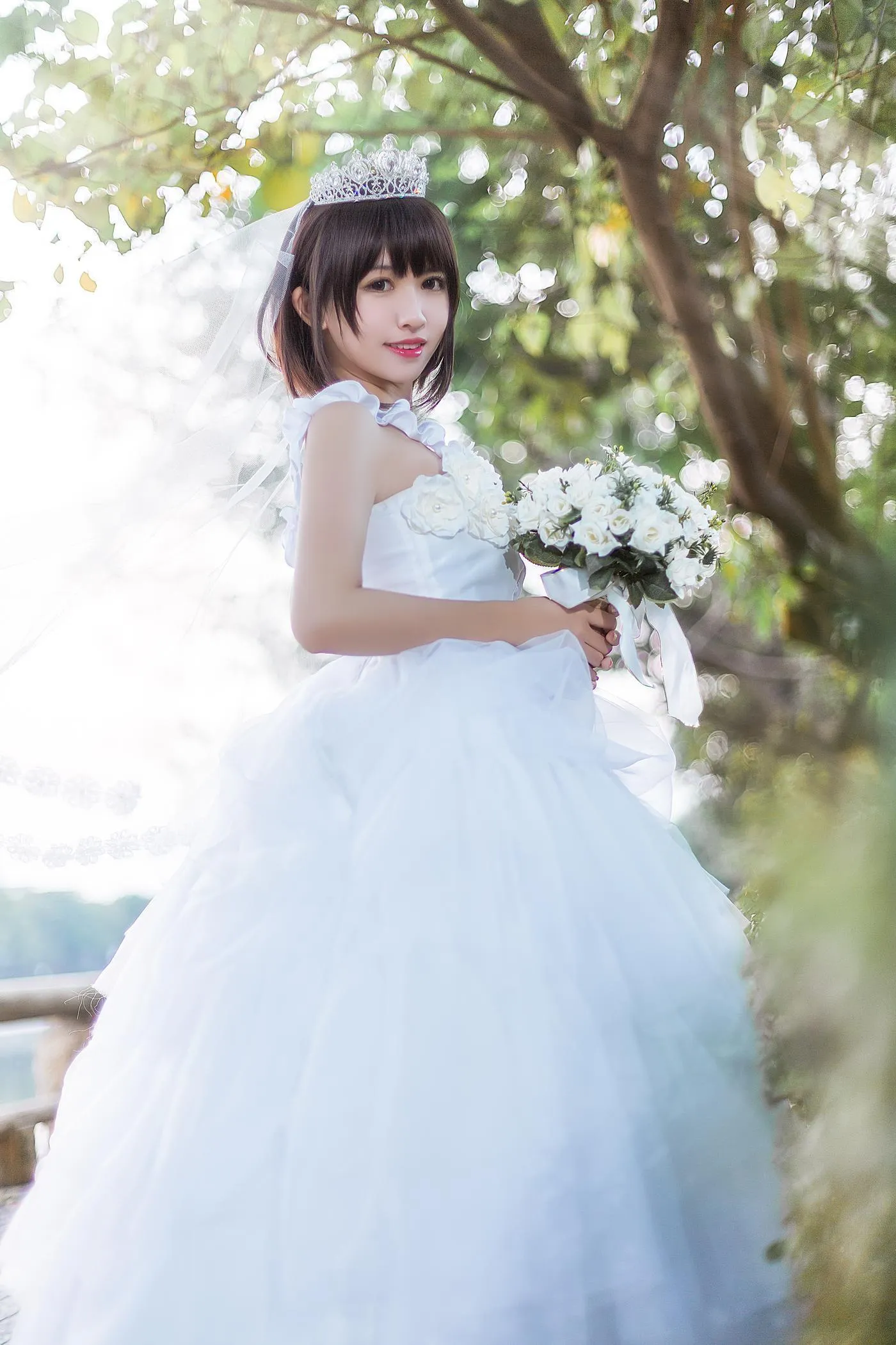 鳗鱼霏儿 – NO.71 圣人惠 婚纱 [10P]插图6