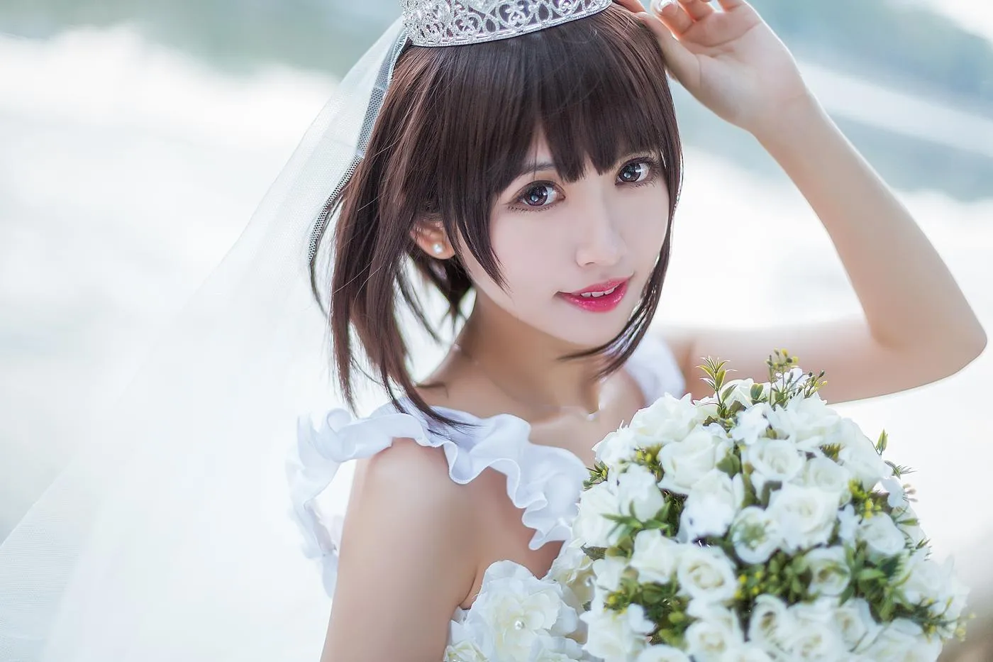 鳗鱼霏儿 – NO.71 圣人惠 婚纱 [10P]插图7