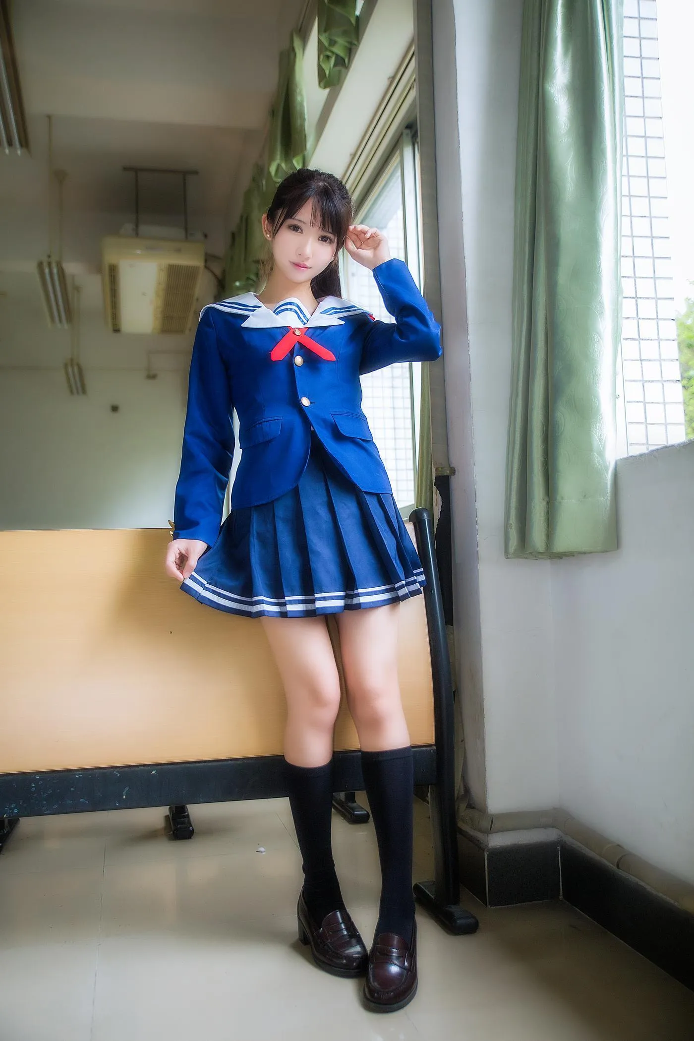 鳗鱼霏儿 – NO.74 圣人惠 校服 [8P]插图6