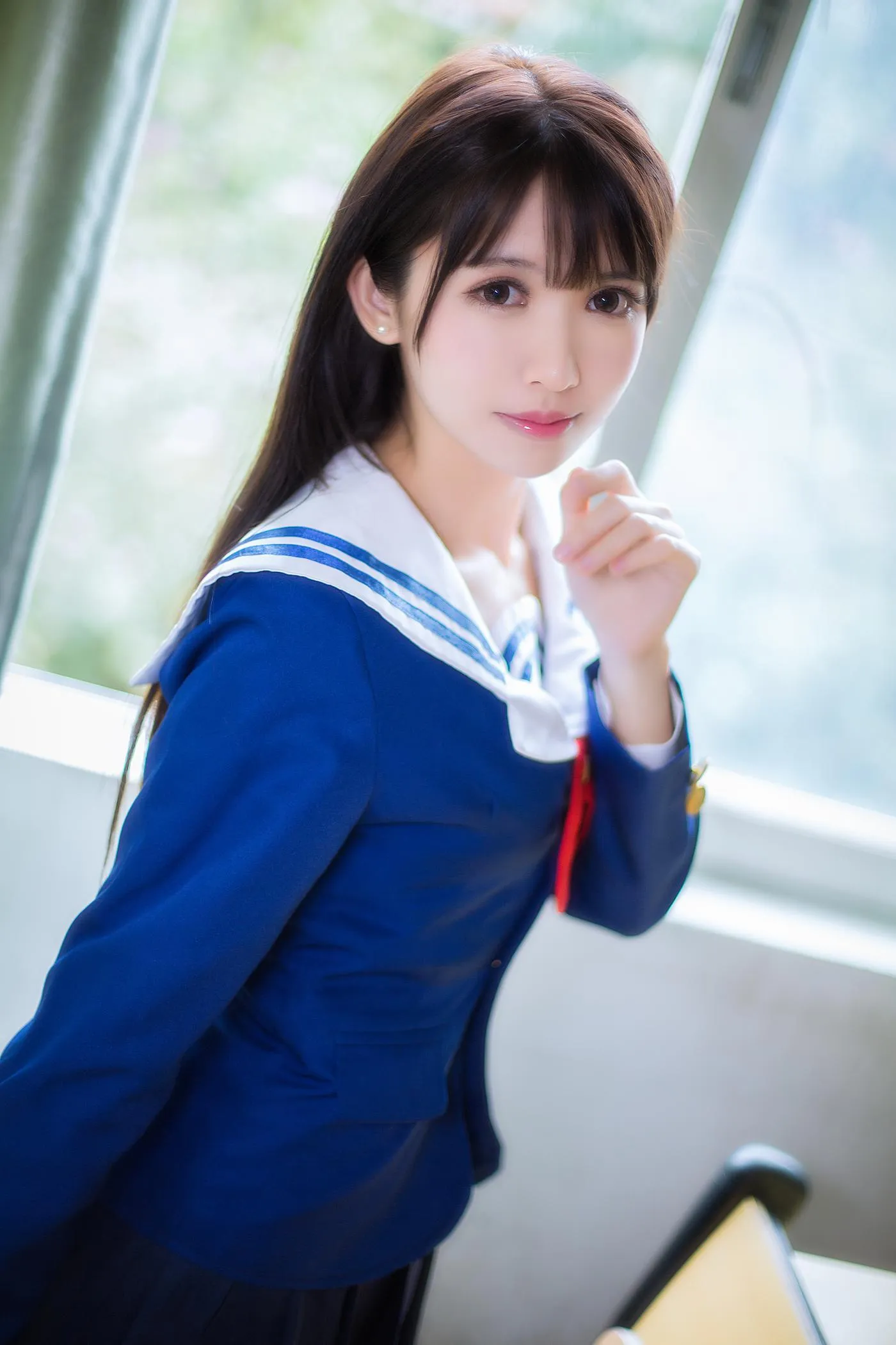 鳗鱼霏儿 – NO.74 圣人惠 校服 [8P]插图7