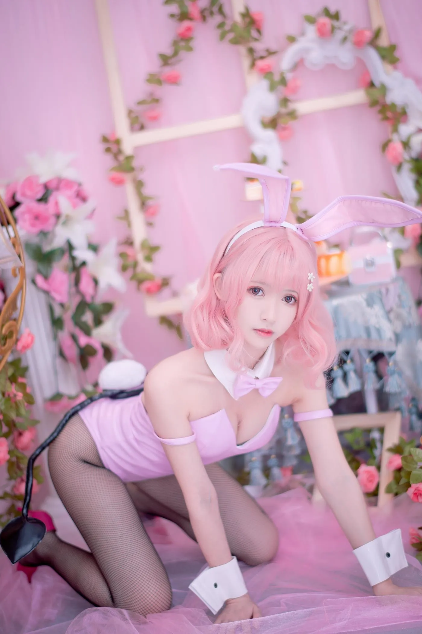 鳗鱼霏儿 – NO.85 粉色兔女郎2 [14P]插图5