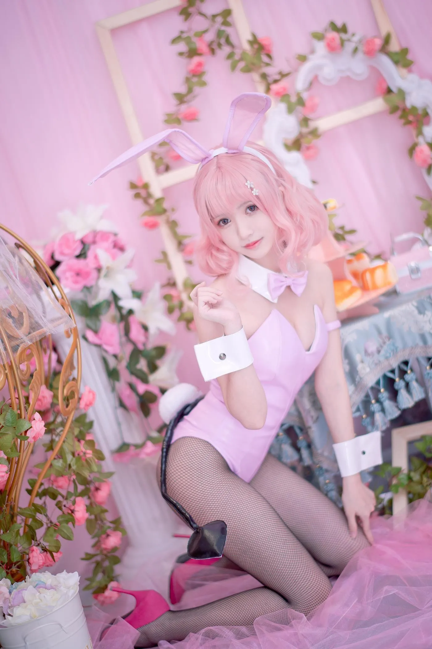 鳗鱼霏儿 – NO.85 粉色兔女郎2 [14P]插图7