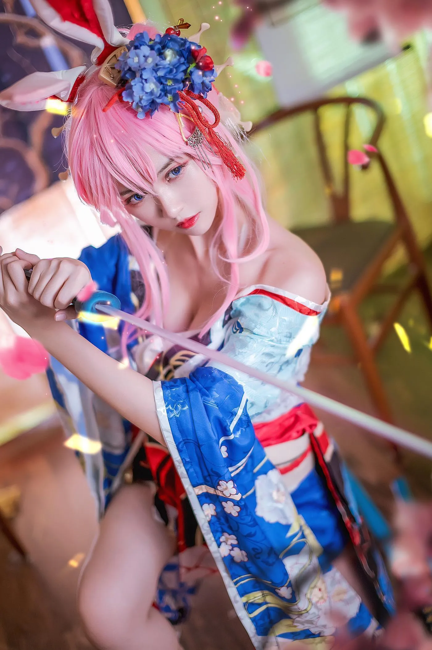 鳗鱼霏儿 – NO.86 八重樱花魁 [12P]插图5
