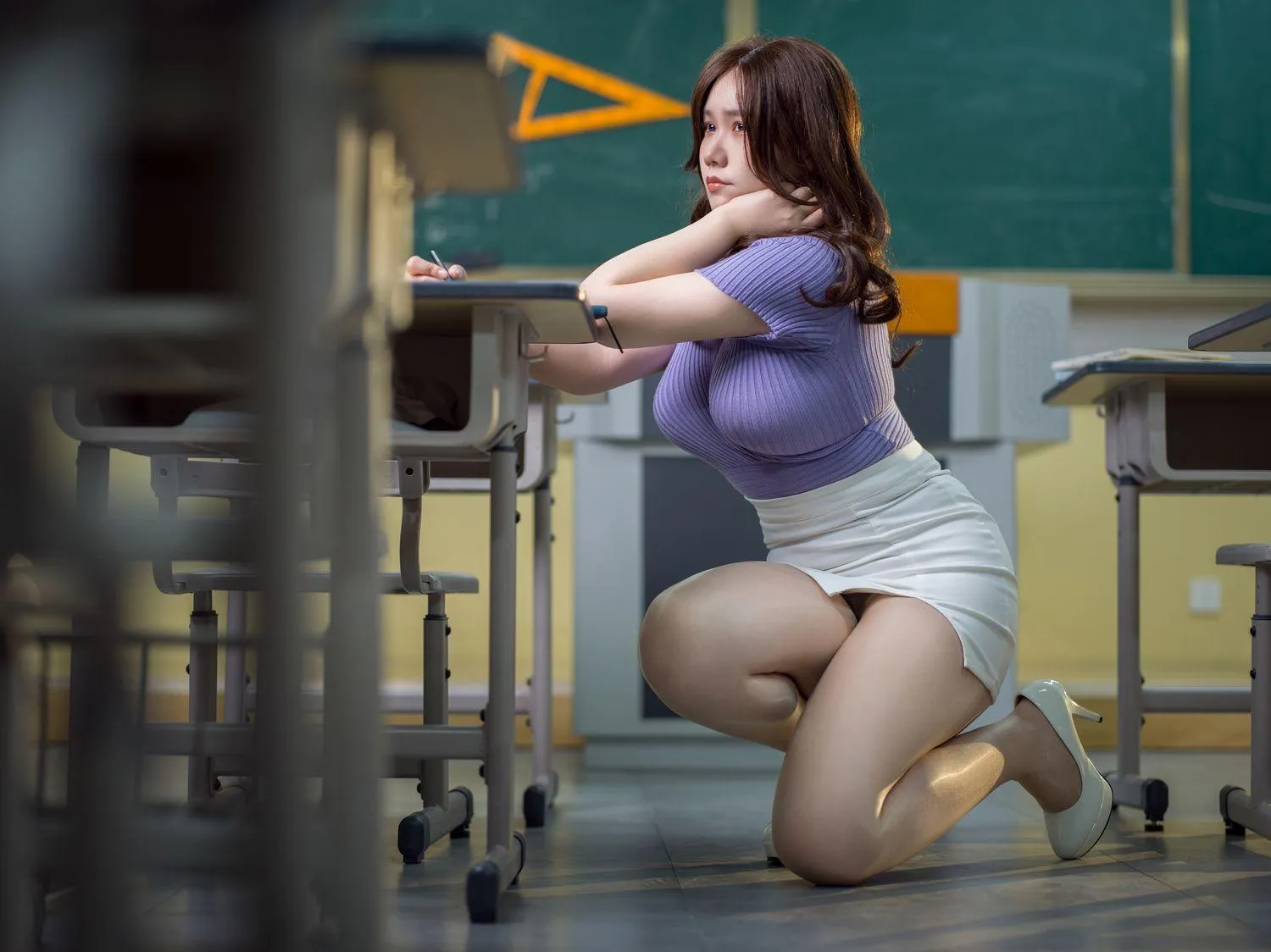 麻花酱 – NO.42 保守老师 珍珠jk [80P]插图1