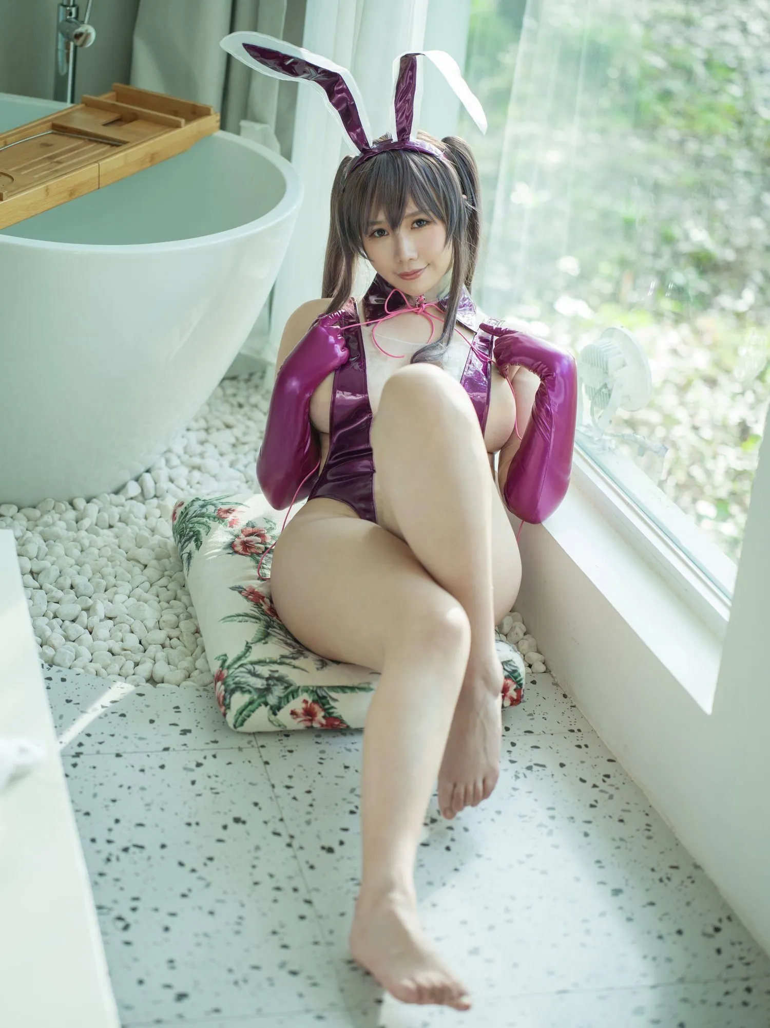 麻花麻花酱 – NO.37 紫色透明泳装 [40P]插图2
