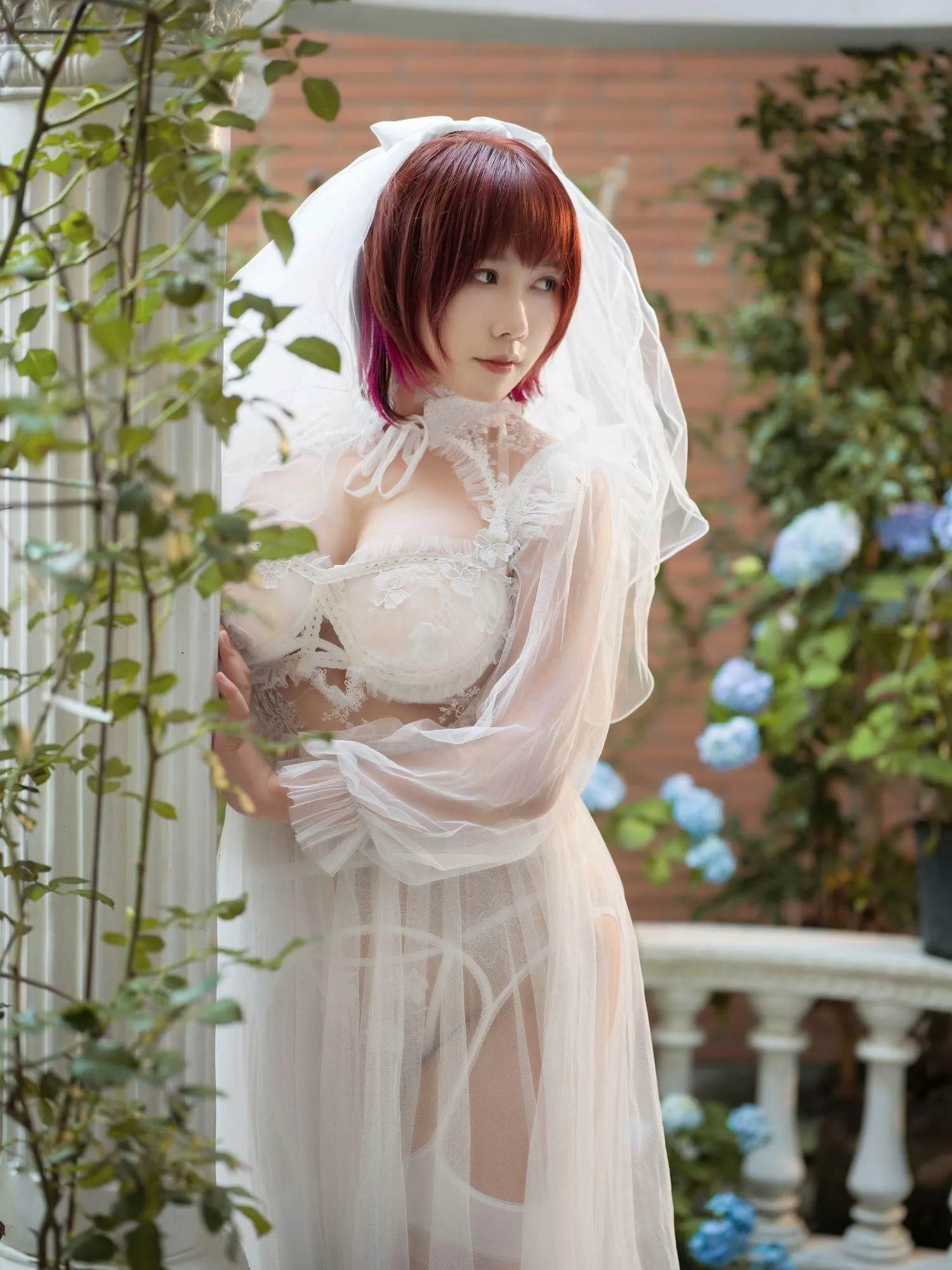 麻花麻花酱 – NO.39 黑白婚纱-白 [30P]插图3