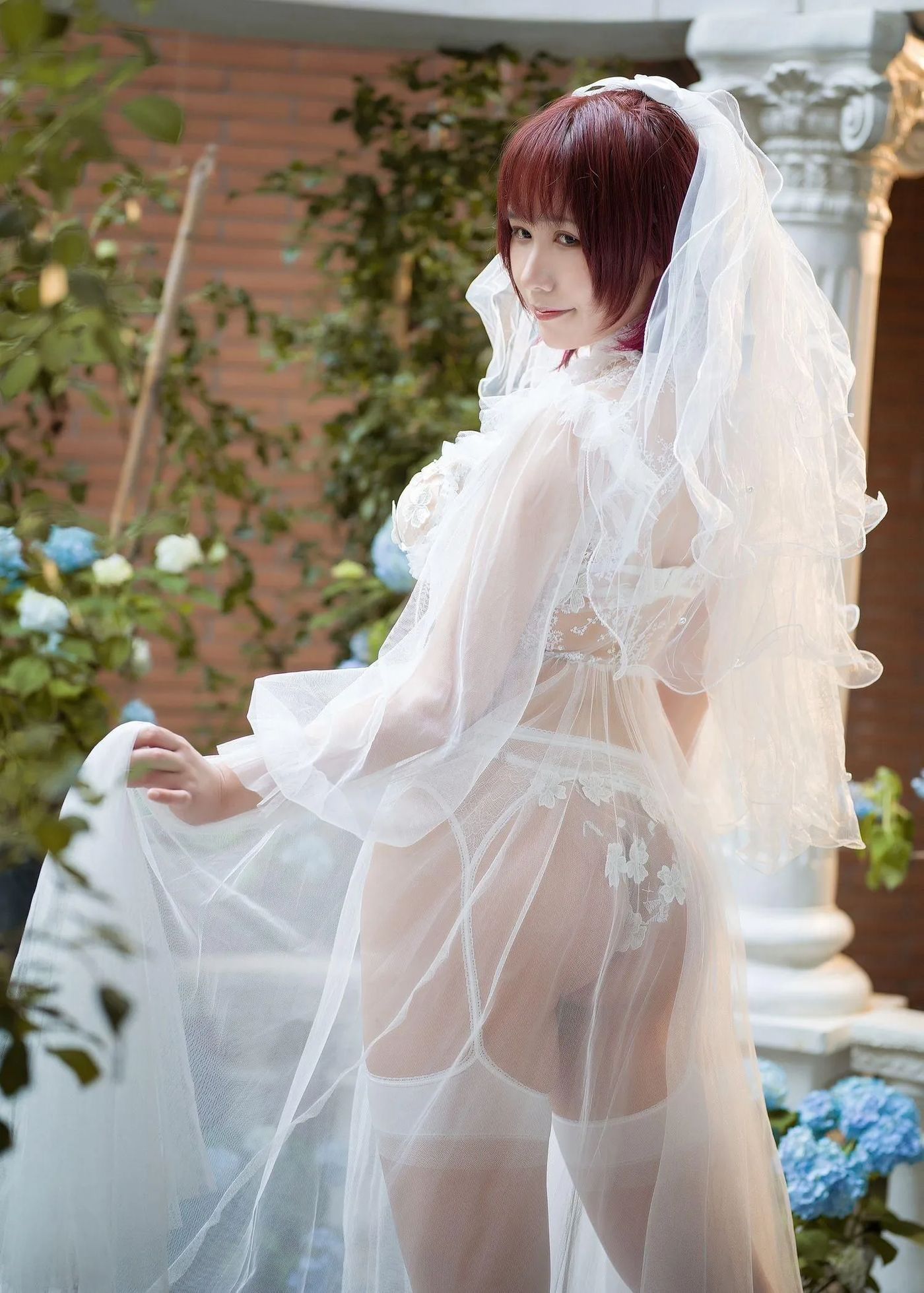 麻花麻花酱 – NO.39 黑白婚纱-白 [30P]插图7